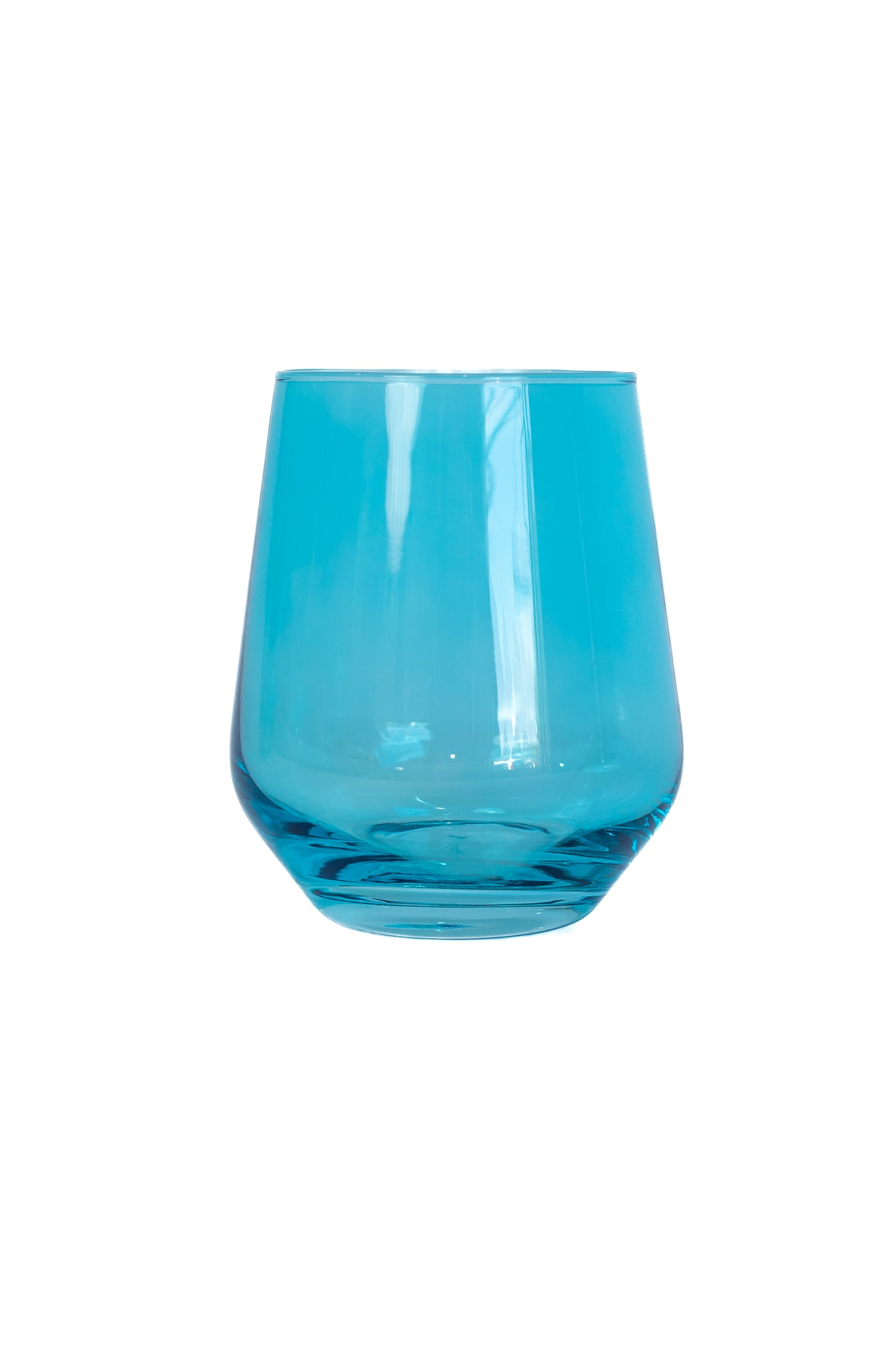 Estelle Colored Wine Stemless - Set of 6 {Ocean Blue}
