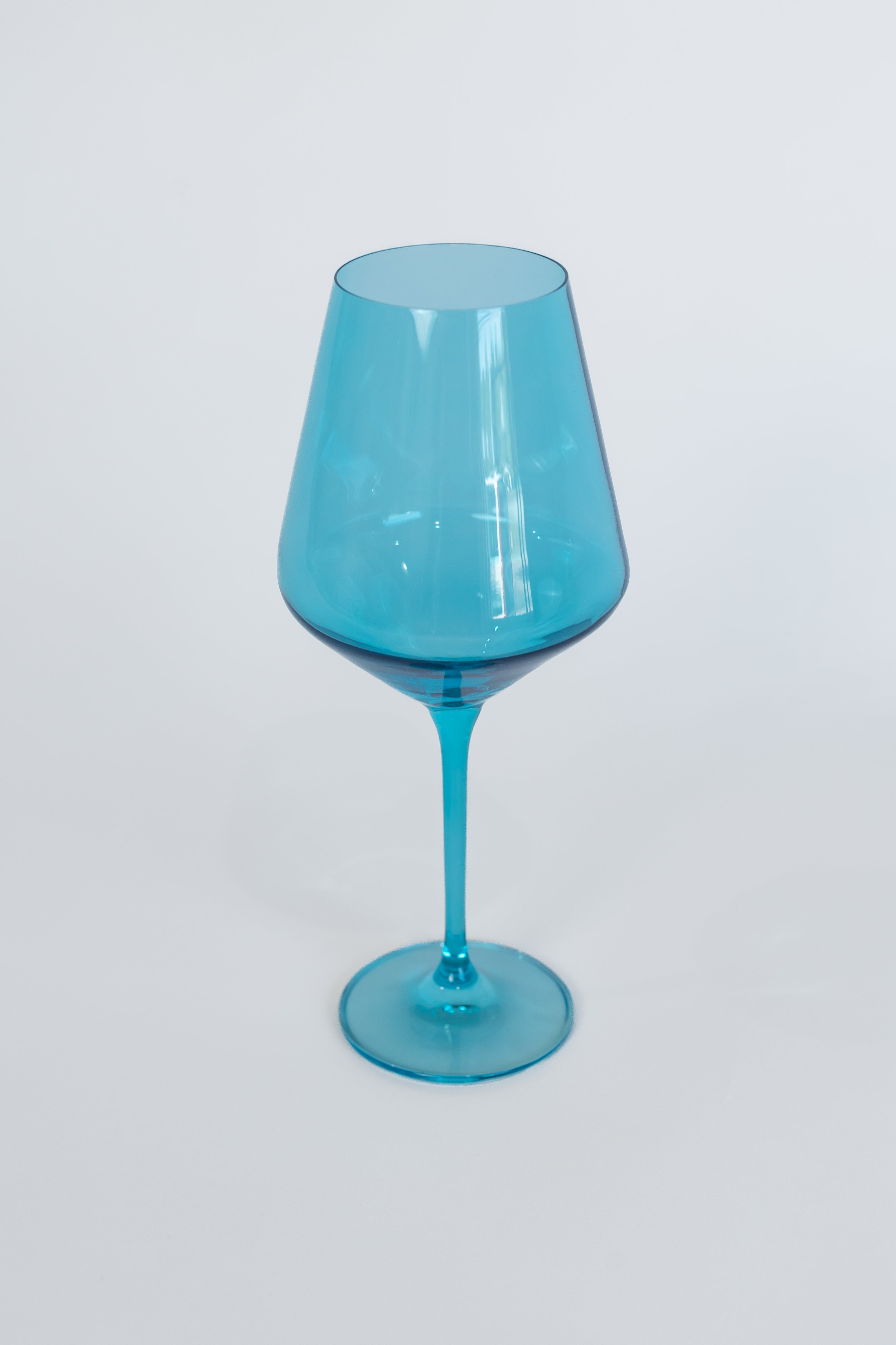Estelle Colored Wine Stemware - Set of 2 {Ocean Blue}