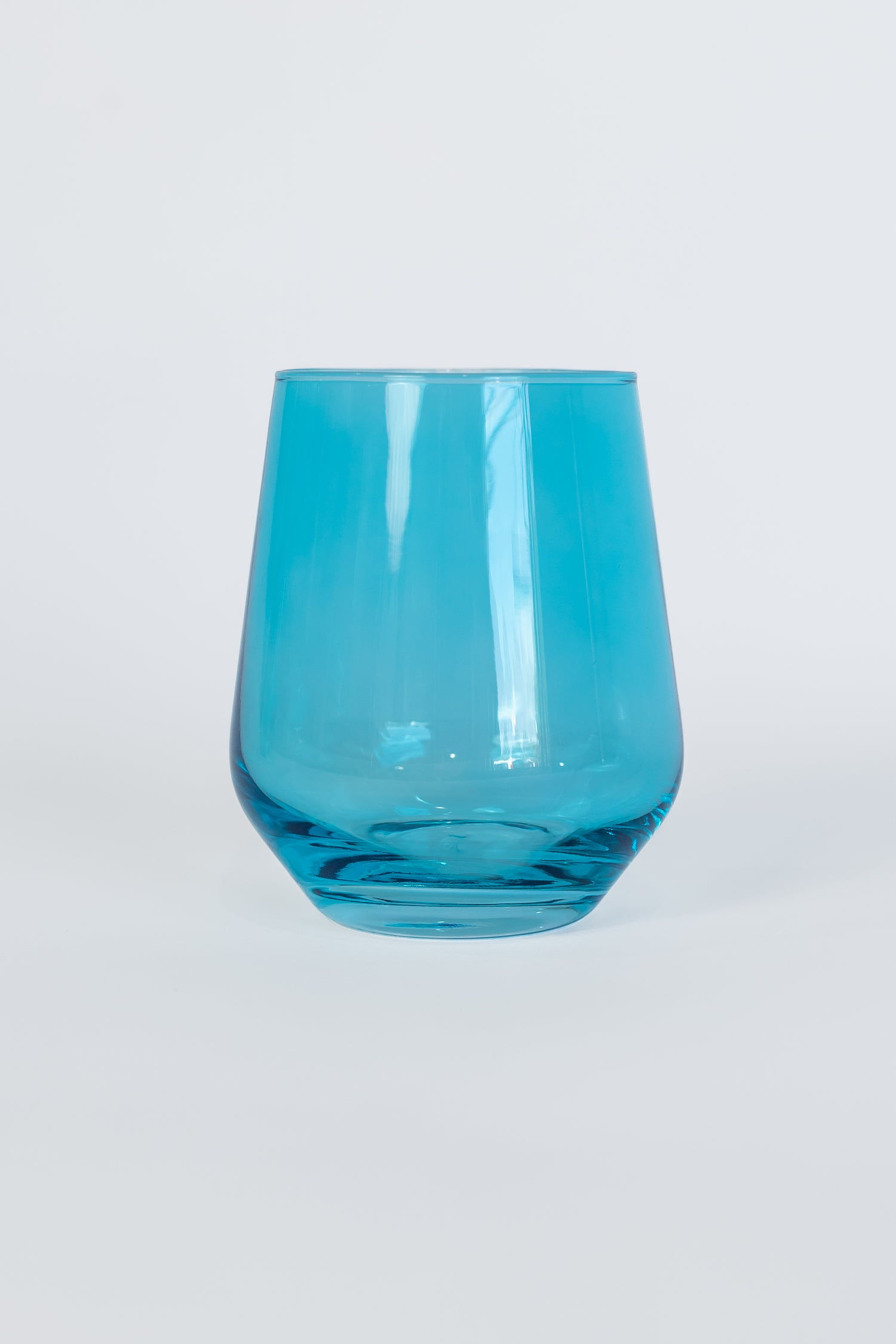 Estelle Colored Wine Stemless - Set of 2 {Ocean Blue}