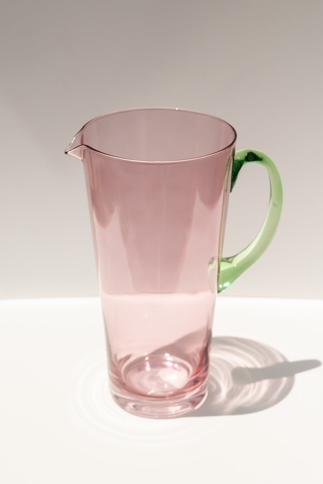 Estelle Colored Drink Pitcher - {Rose + Mint Green}