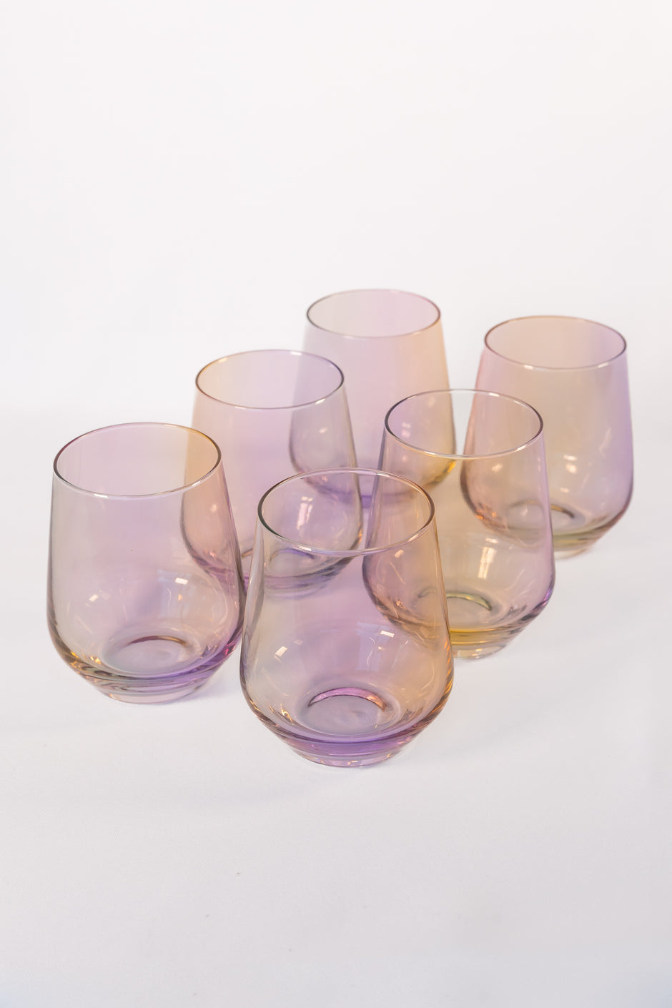 Iridescent Collection Estelle Colored Glass