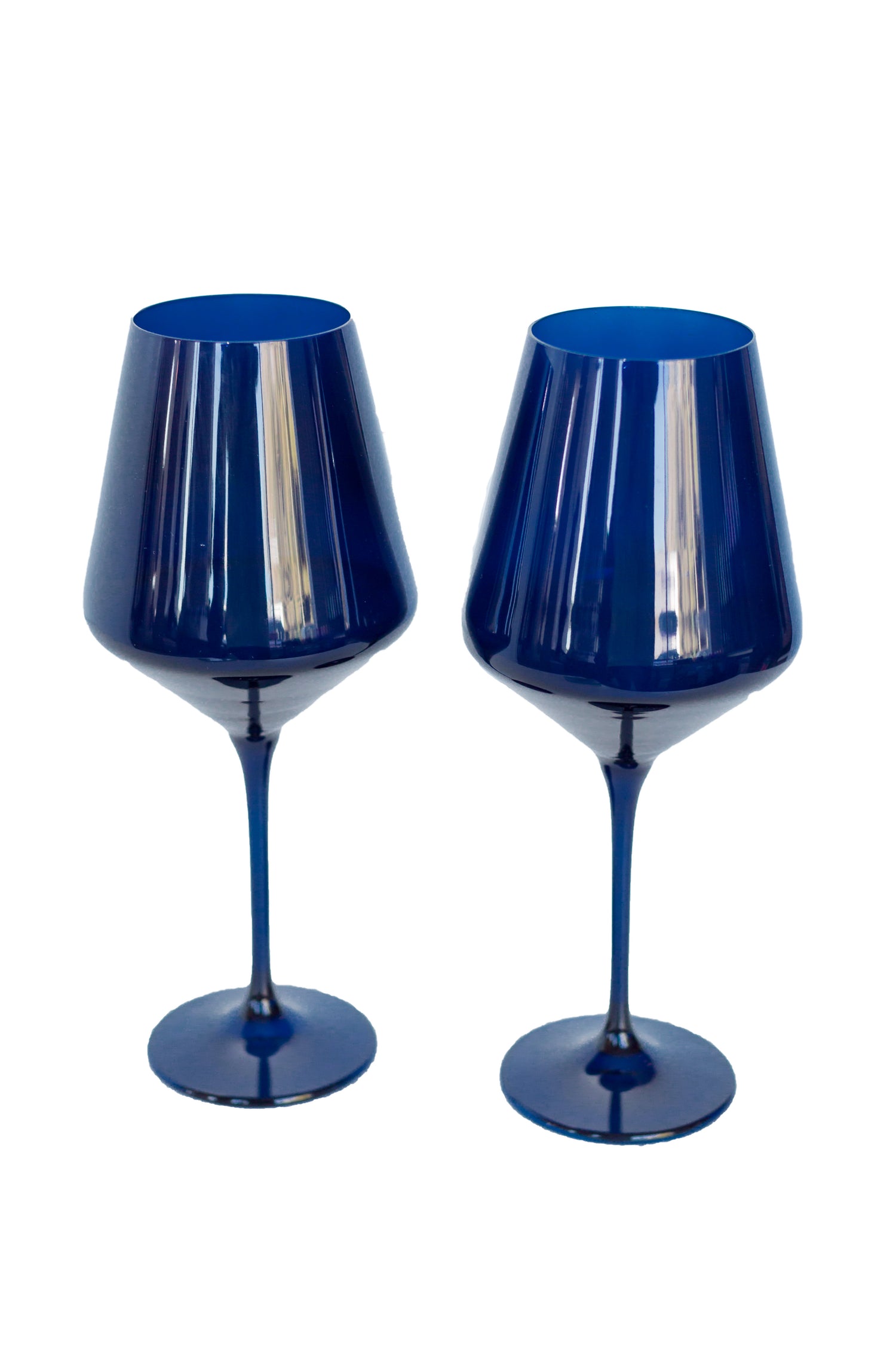 Estelle Colored Wine Stemware - Set of 2 {Midnight Blue}