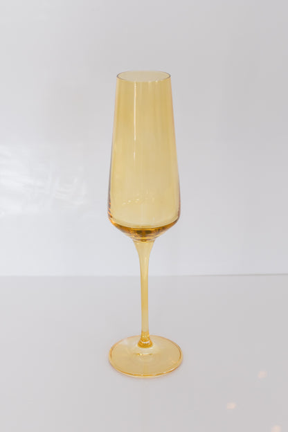 Estelle Colored Champagne Flute - Set of 2 {Yellow}