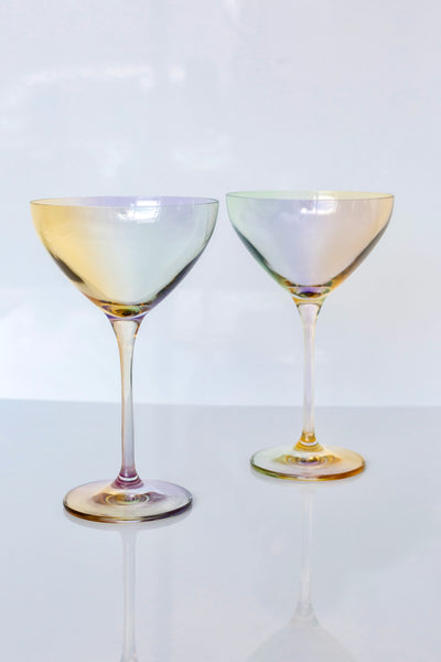 Estelle Colored Martini Glass - Set of 6 {Iridescent}