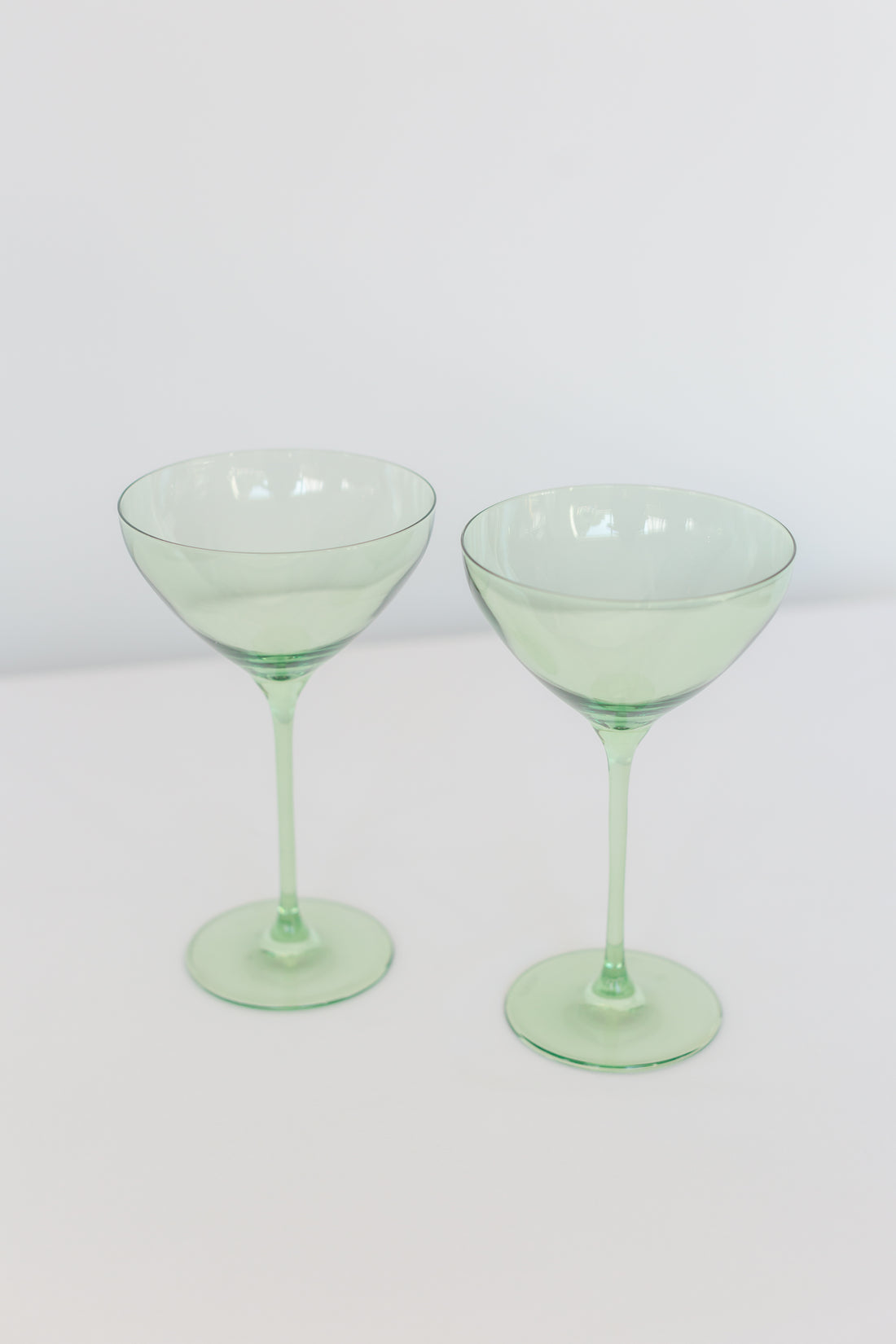 Estelle Colored Martini Glass - Set of 2 {Mint Green}