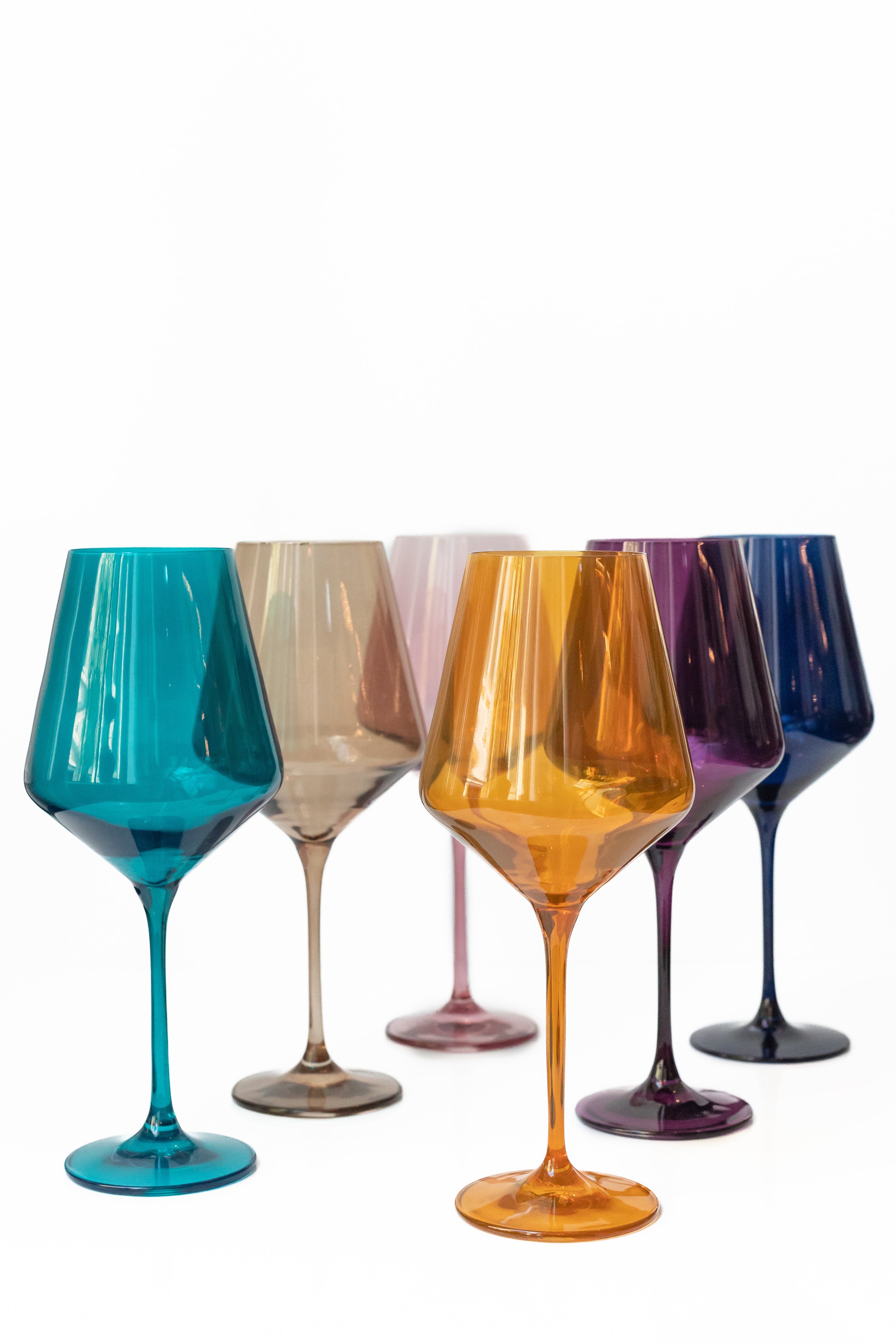 Estelle Colored Wine Stemware Set of 6 {Fall Mixed Set} Estelle