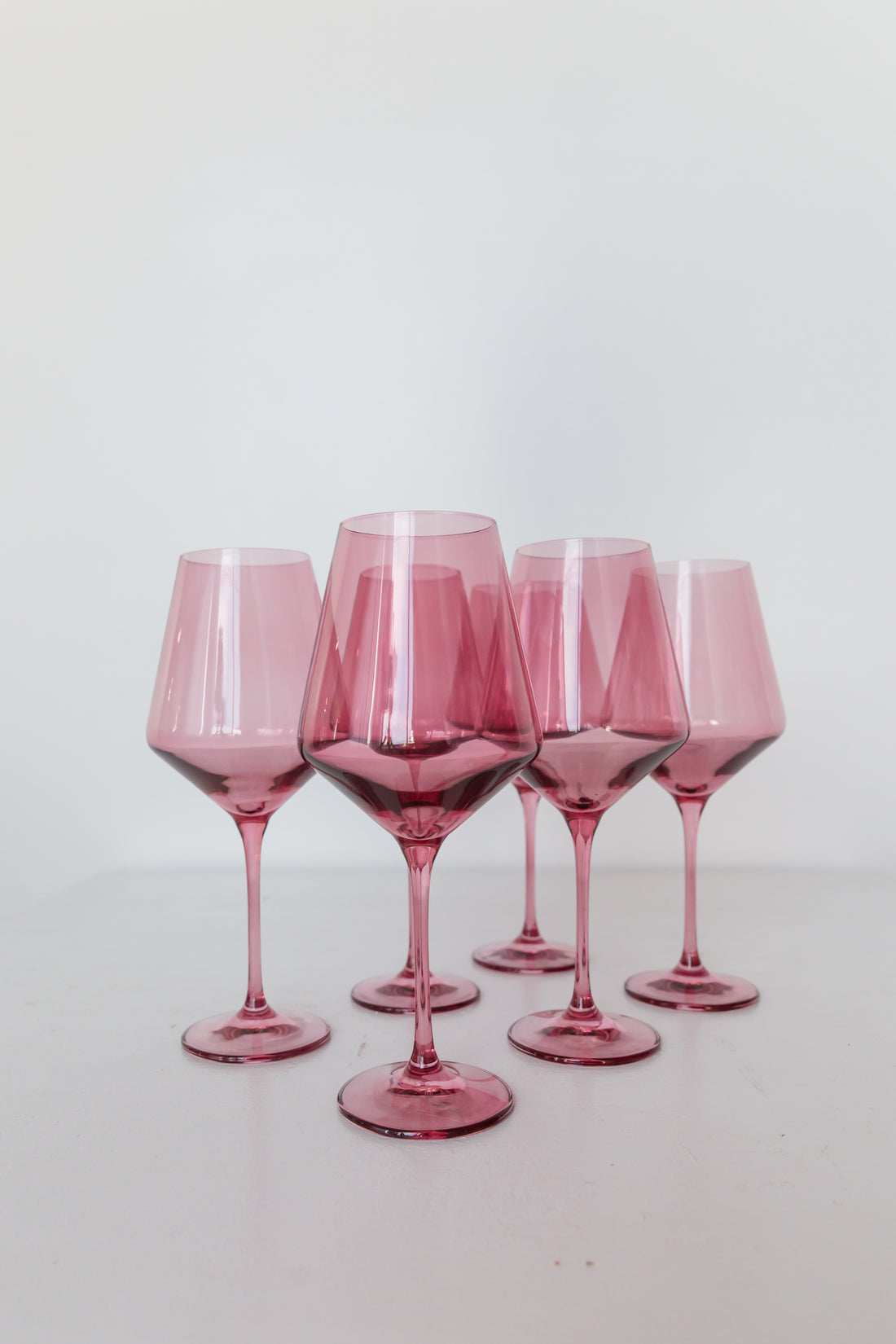 Estelle Colored Wine Stemware - Set of 6 {Rose}