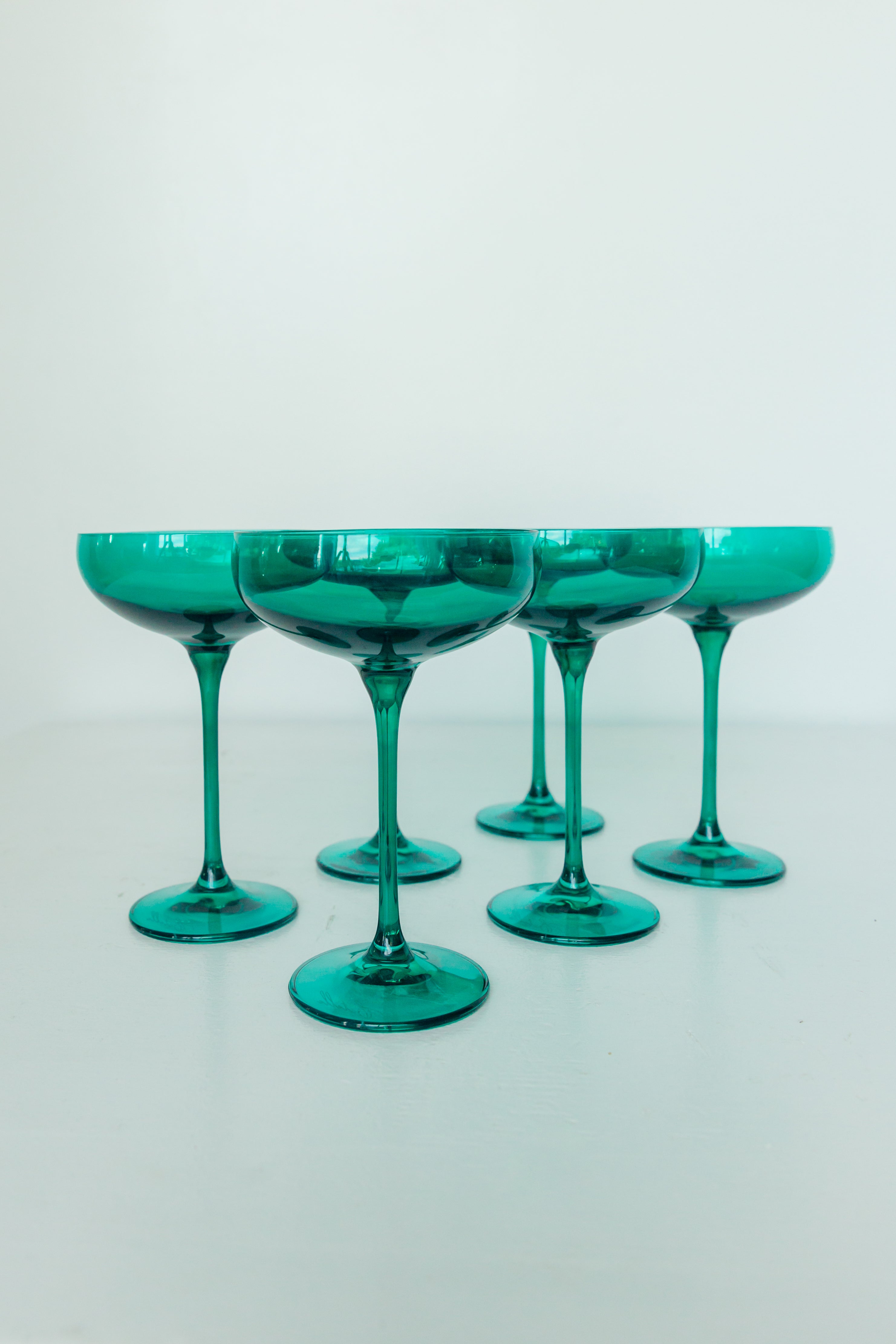 Champagne Coupe Page 2 Estelle Colored Glass   Coupes 129 