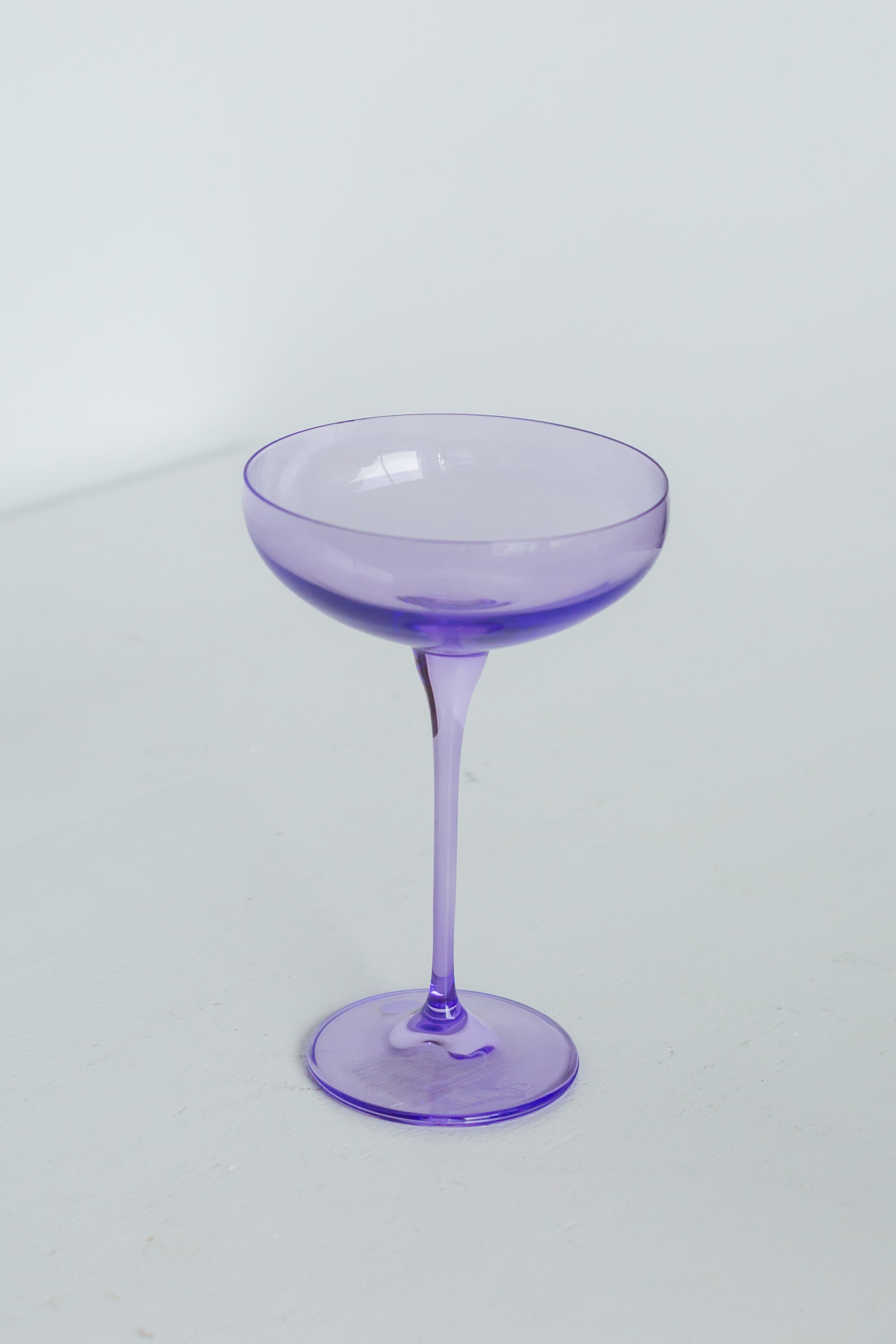 Estelle Colored Champagne Coupe Stemware Set of 6 {Lavender