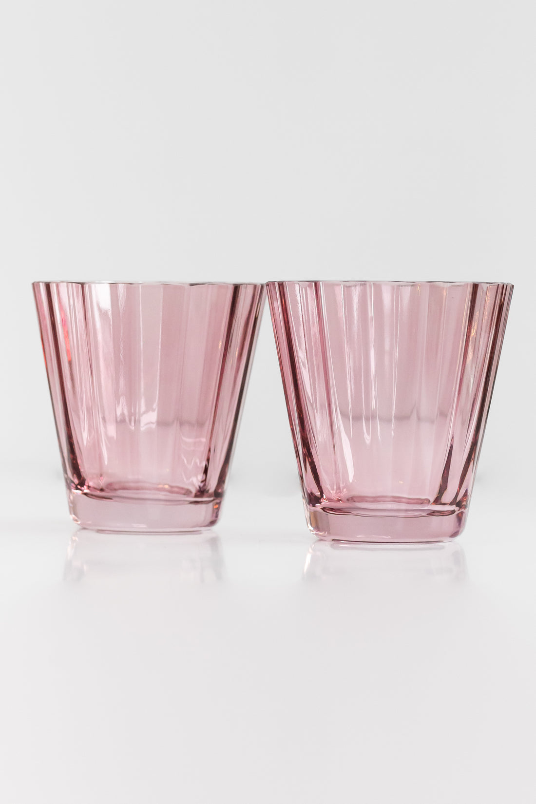 Estelle Colored Sunday Low Balls - Set of 2 {Rose}