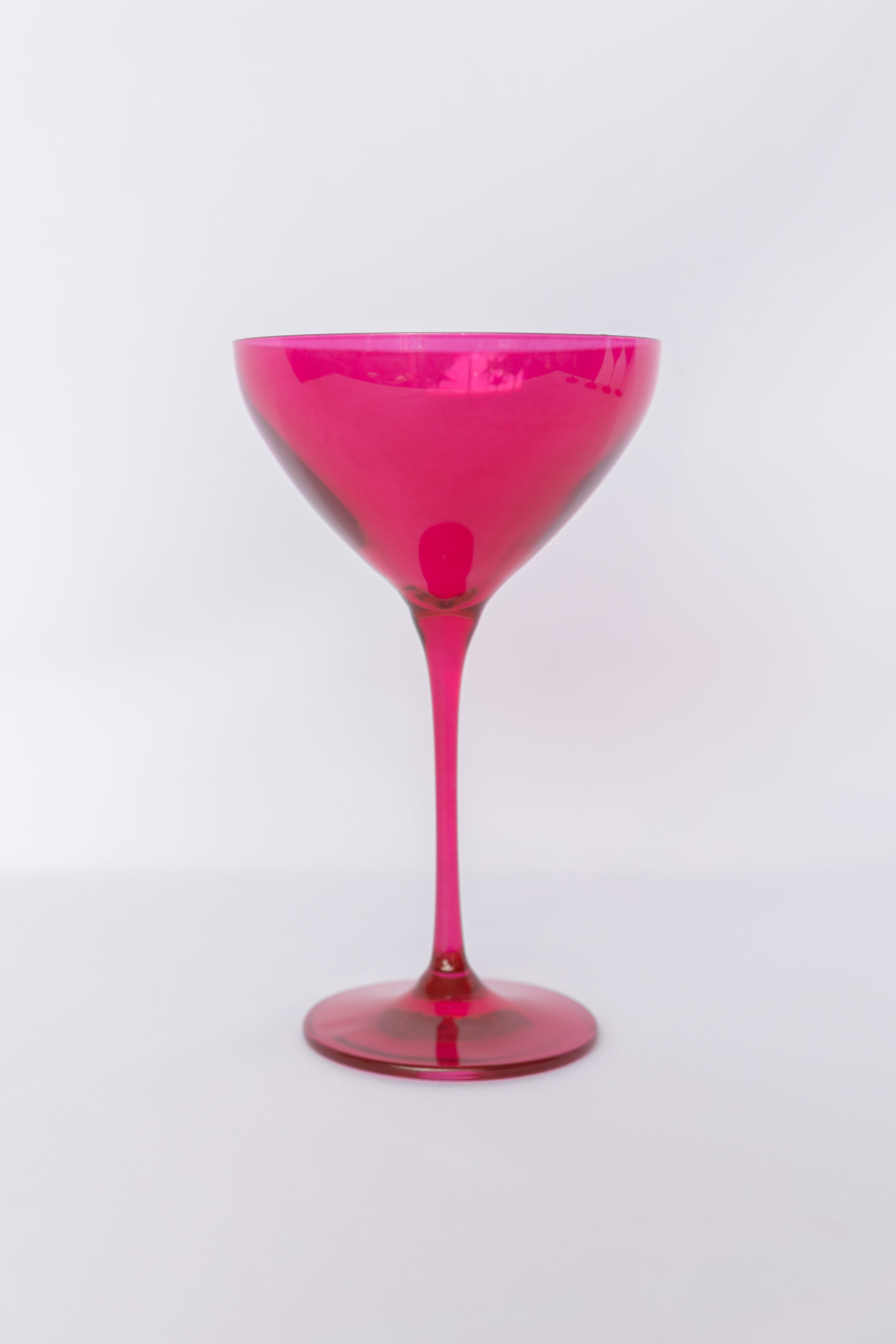 Estelle Colored Martini Glass - Set of 2 {Viva Magenta (Our Fuchsia)}