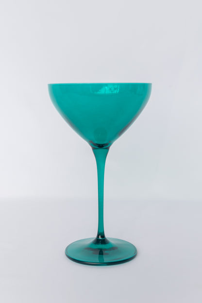 Estelle Colored Martini Glass - Set of 2 {Emerald Green}