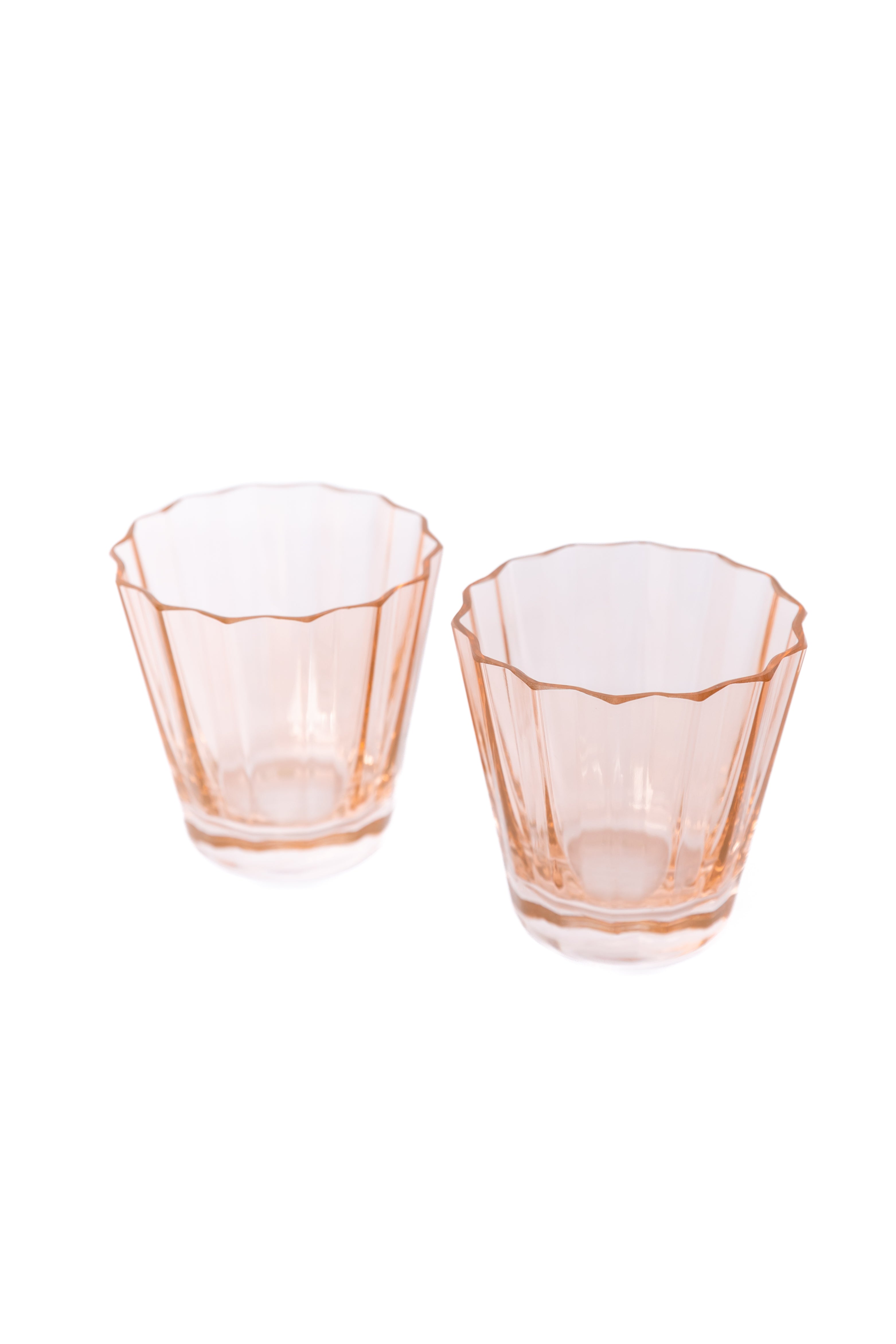 Estelle Colored Sunday Low Balls - Set of 2 {Blush Pink}