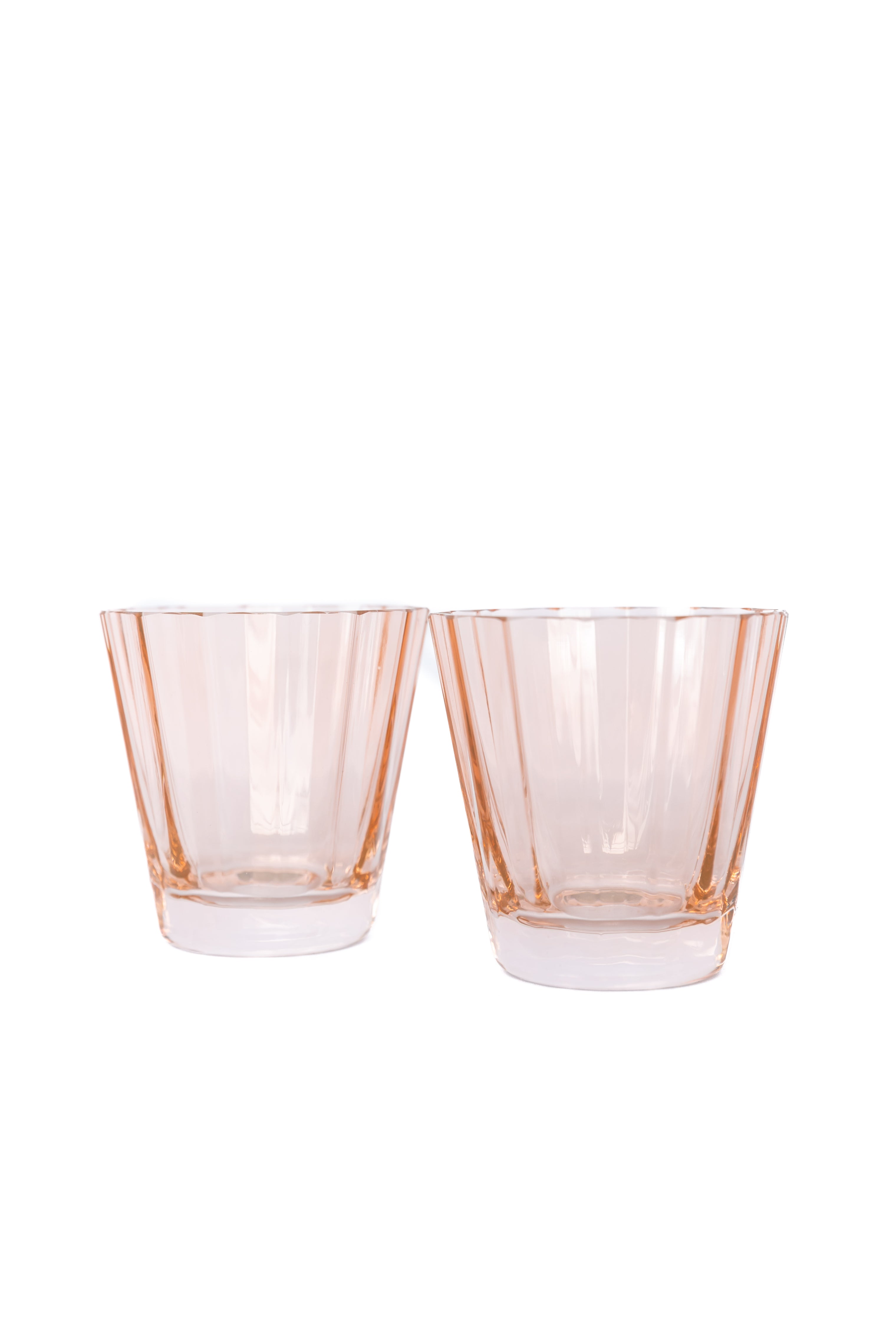 Estelle Colored Sunday Low Balls - Set of 2 {Blush Pink}