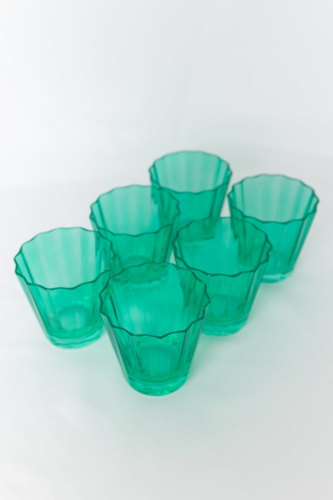 Estelle Colored Sunday Low Balls - Set of 6 {Kelly Green}