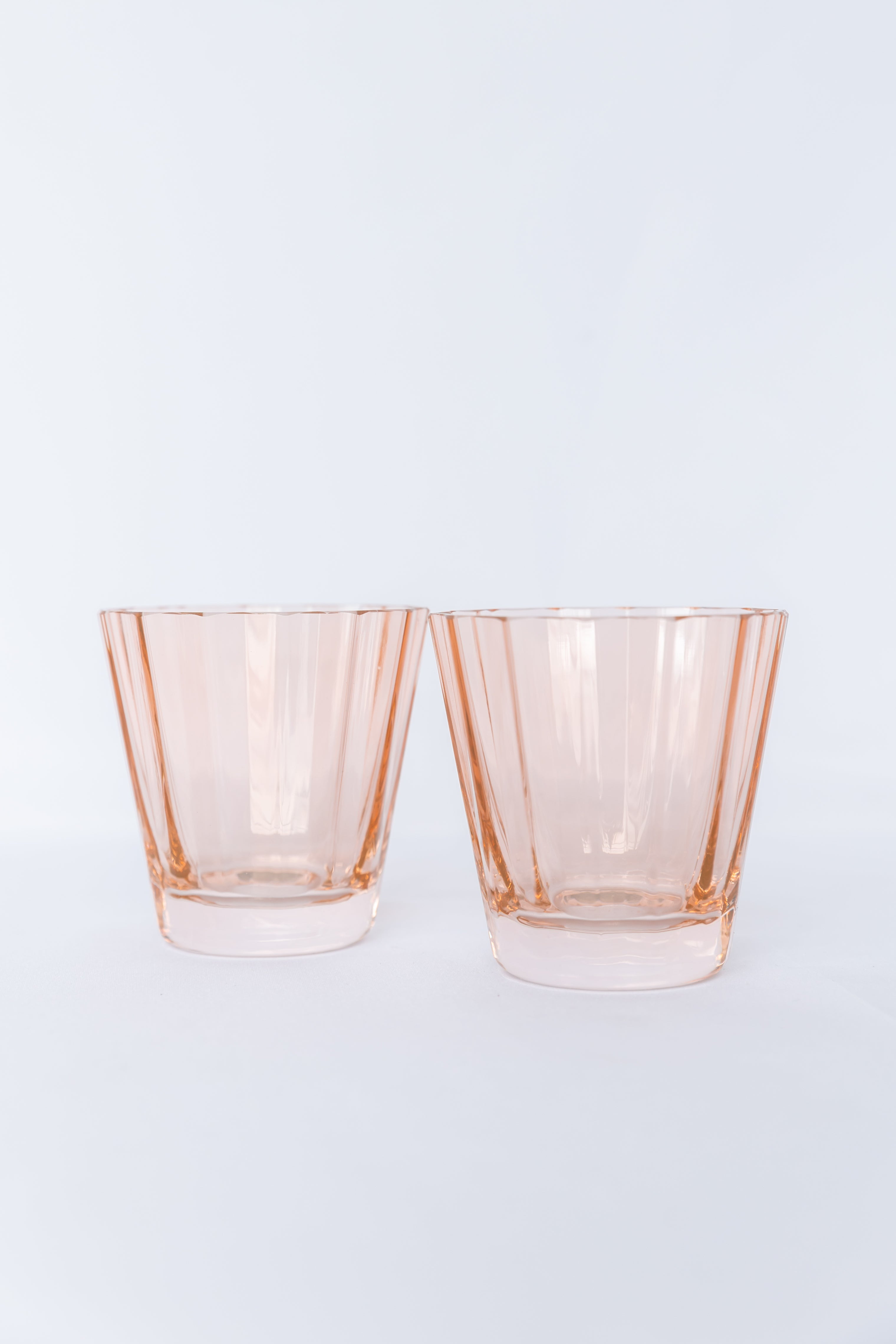 Estelle Colored Sunday Low Balls - Set of 2 {Blush Pink}