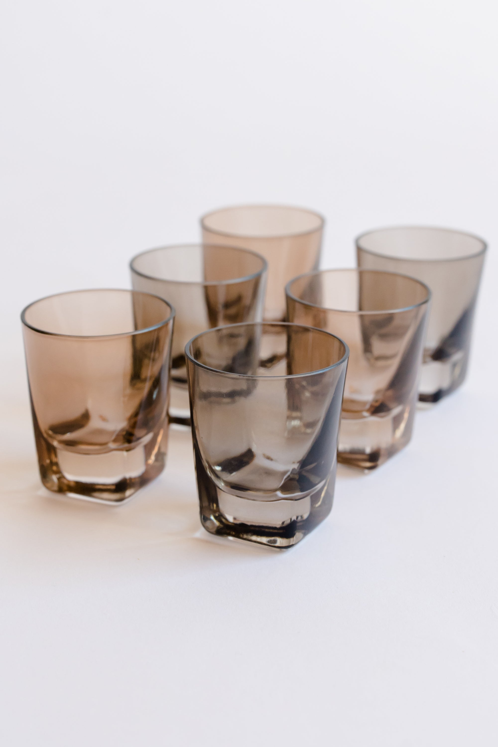 Estelle Colored Shot Glasses - Set of 6 {Smoke Mixed Set} – Estelle ...