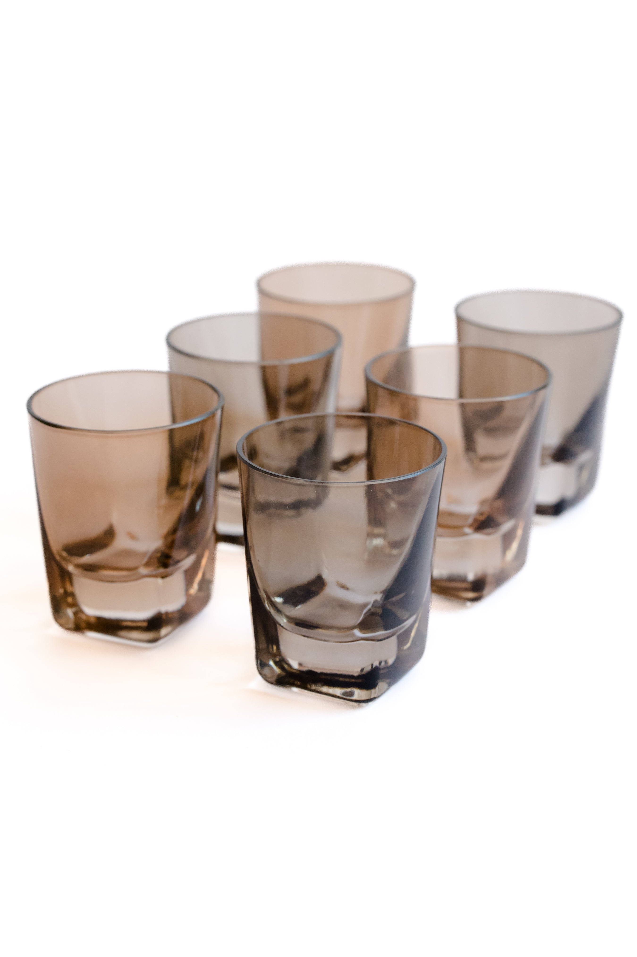 Estelle Colored Shot Glasses - Set of 6 {Smoke Mixed Set}