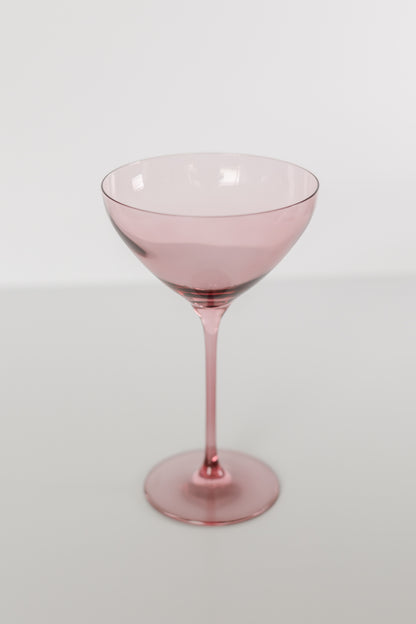 Estelle Colored Martini Glass - Set of 2 {Rose}