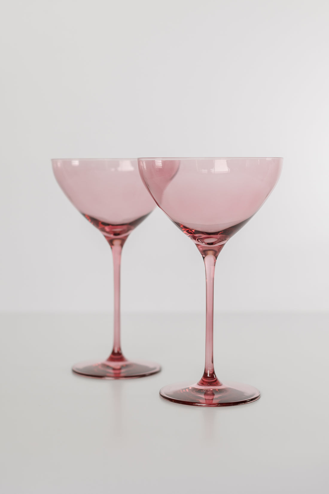 Estelle Colored Martini Glass - Set of 2 {Rose}