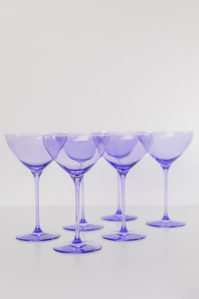 Estelle Pastel Coupe Martini Glasses – Never Say Die Beauty