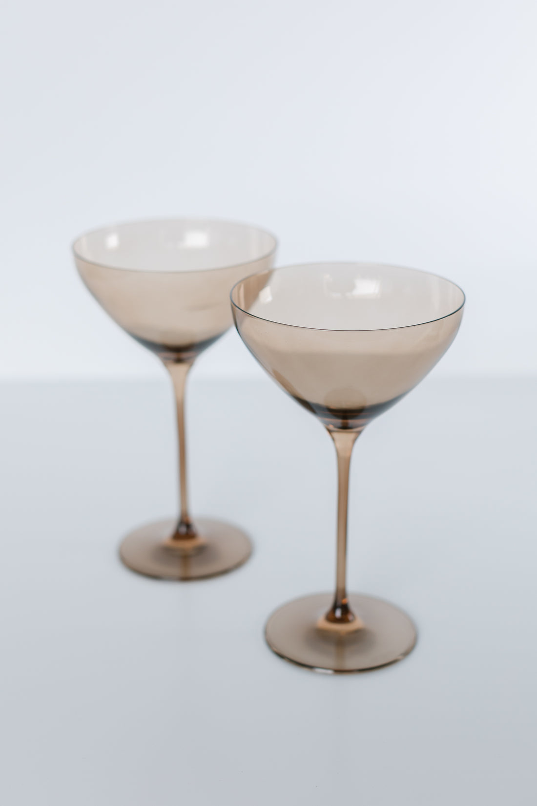 Estelle Colored Martini Glass Set of 2 {Amber Smoke} Estelle