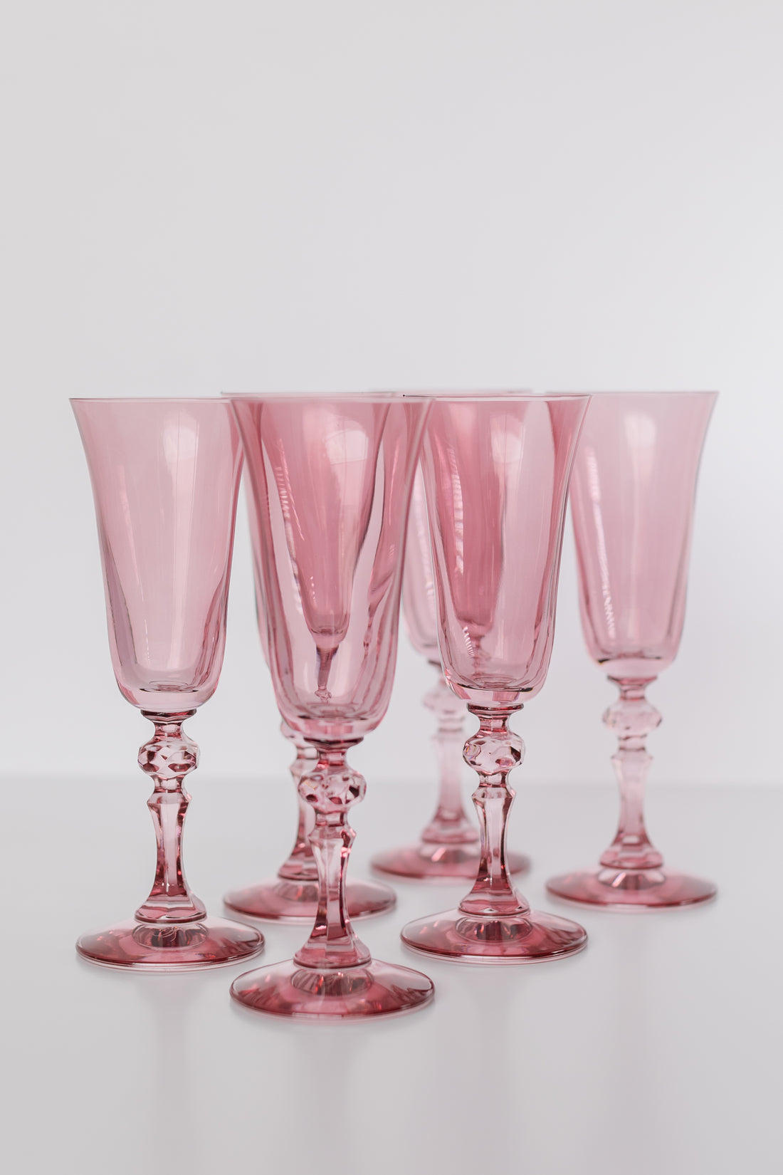 Estelle Colored Regal Flute - Set of 6 {Rose}