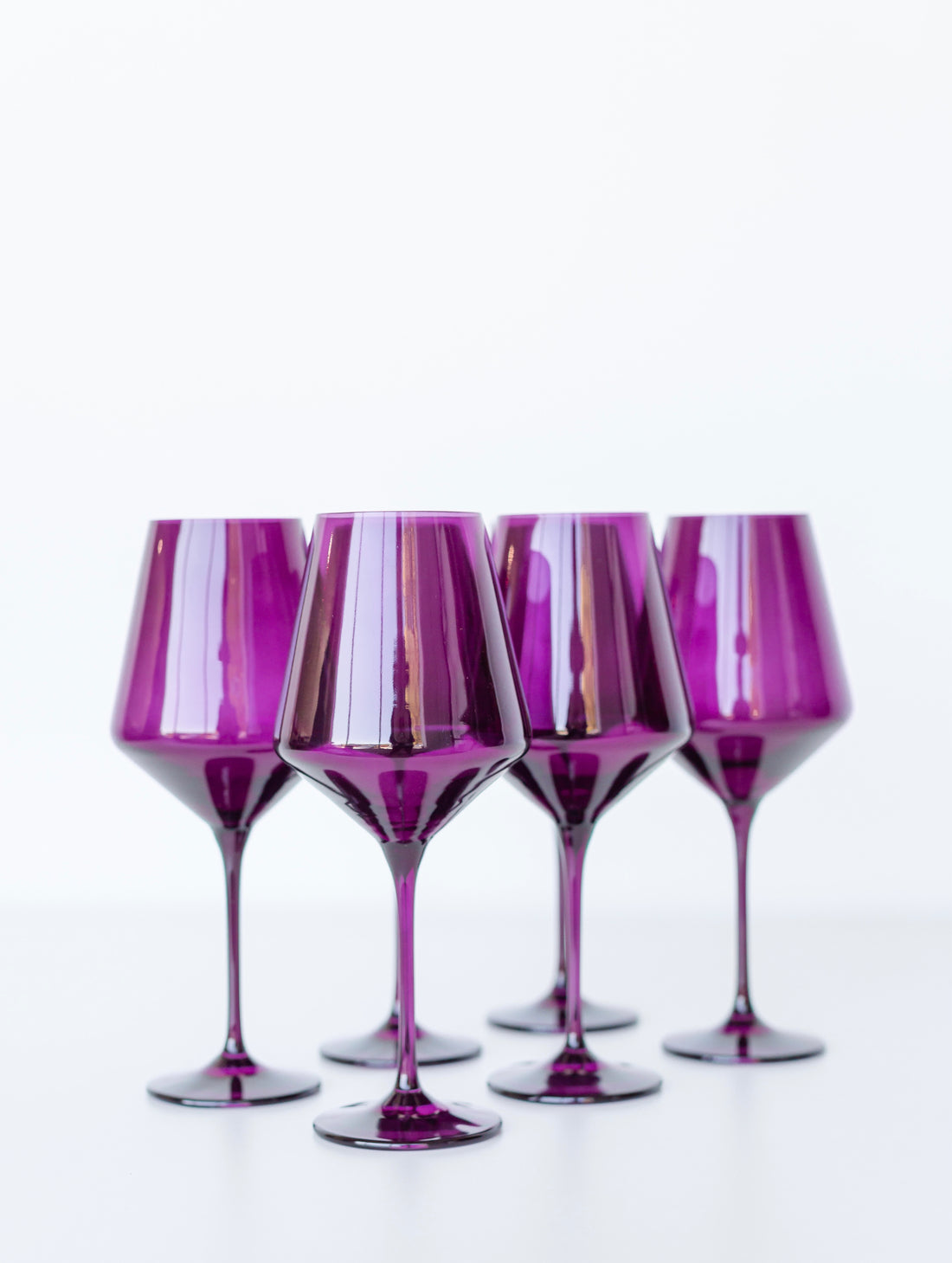 Estelle Colored Wine Stemware - Set of 6 {Amethyst}