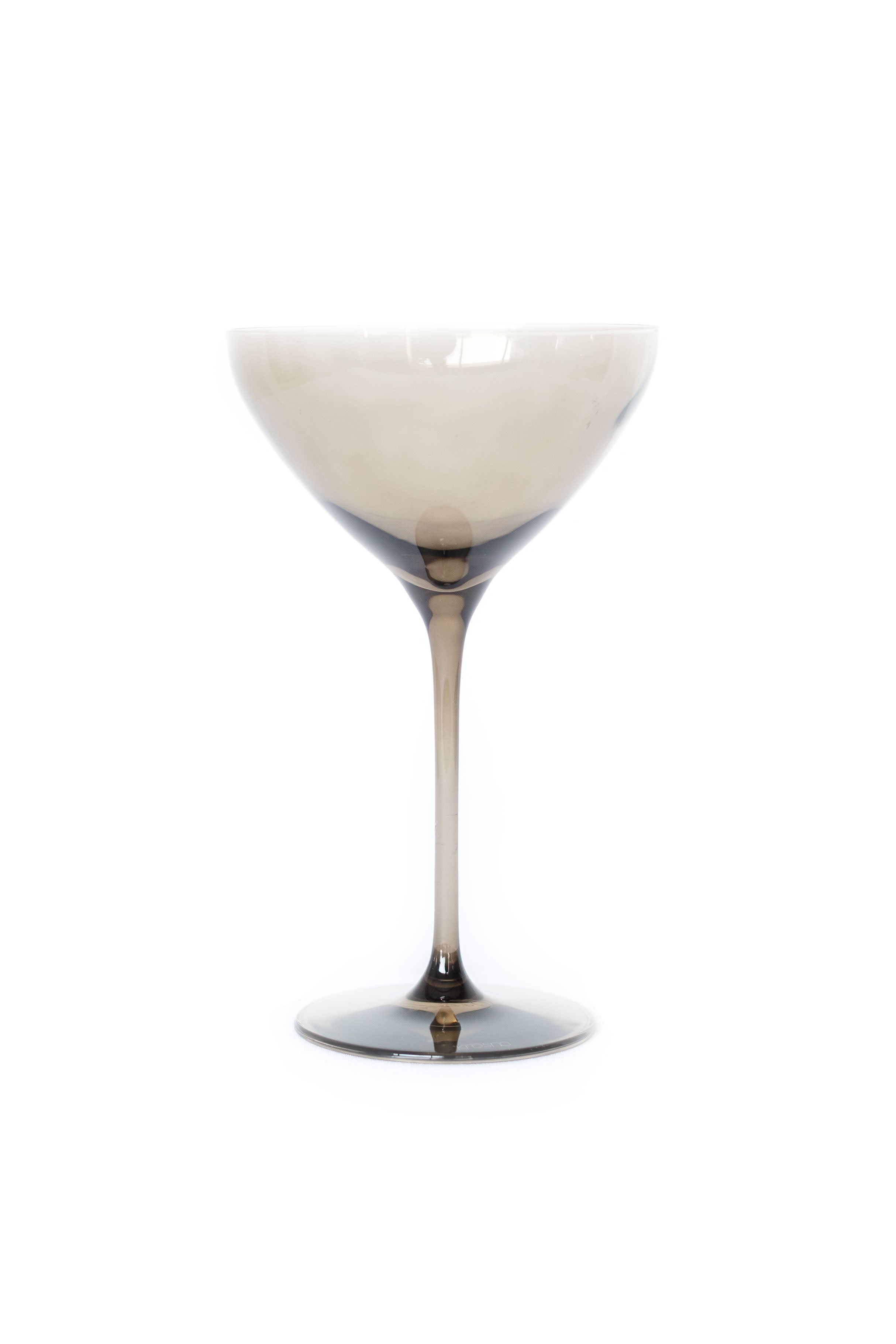 Estelle Colored Martini Glass - Set of 2 {Gray Smoke}