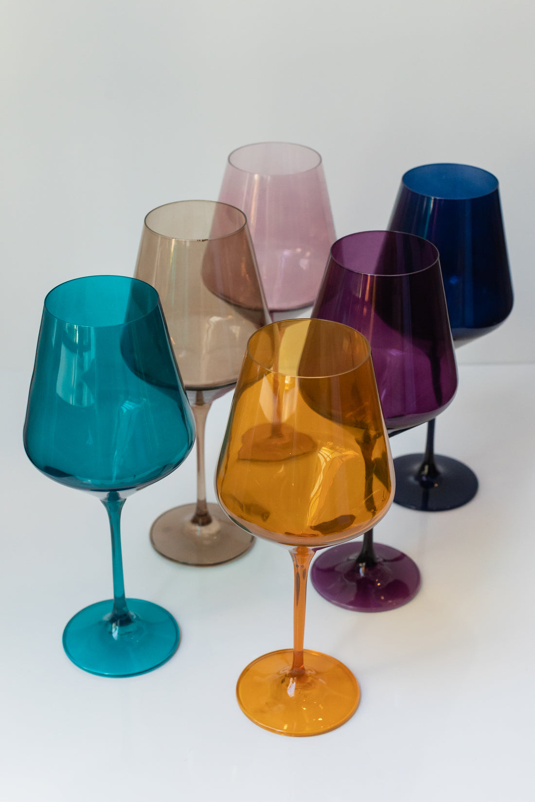 Estelle Colored Wine Stemware - Set of 6 {Fall Mixed Set}