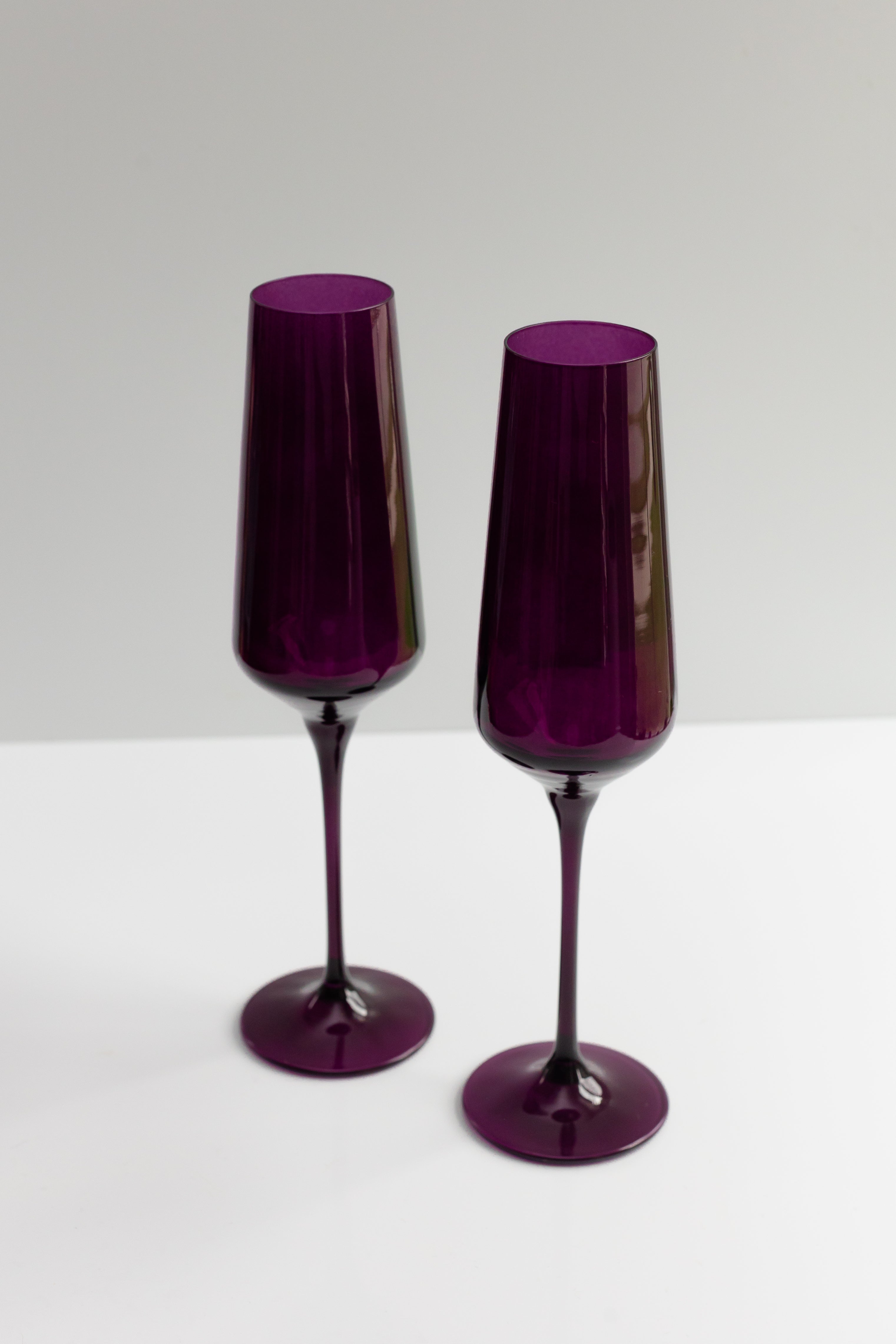 Estelle Colored Champagne Flute Set Of 2 Amethyst Estelle Colored   Natural Products August 16 