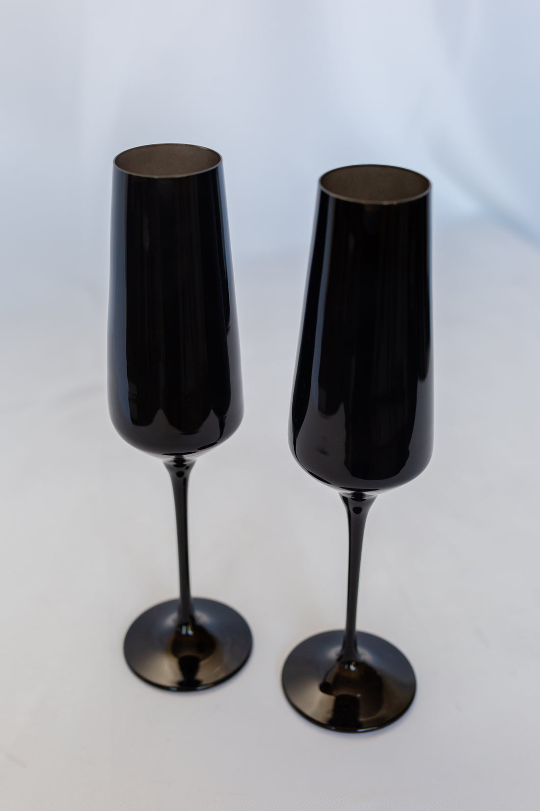 Estelle Colored Champagne Flute - Set of 2 {Black}