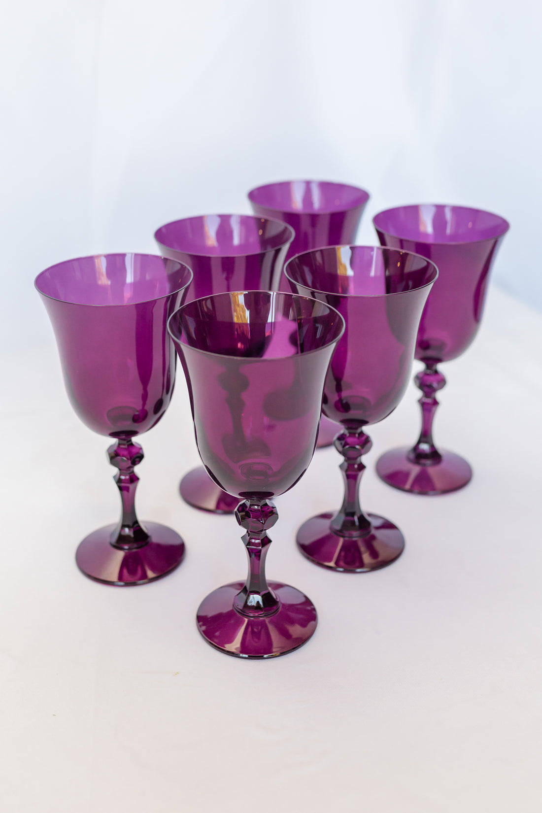 Estelle Colored Regal Goblet - Set of 6 {Amethyst}