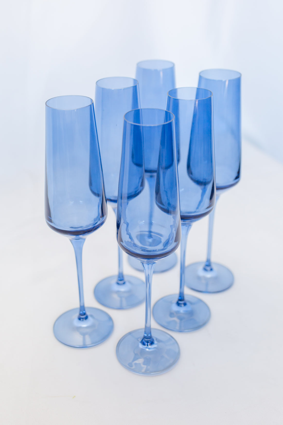 Estelle Colored Champagne Flute - Set of 6 {Cobalt Blue}