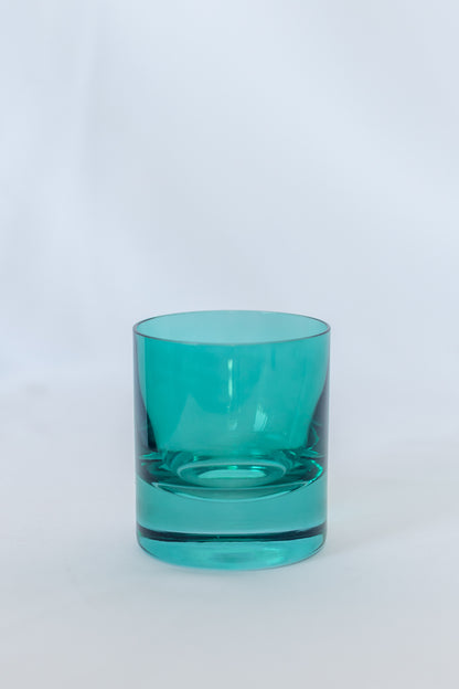 Estelle Colored Rocks Glass - Set of 6 {Emerald Green}