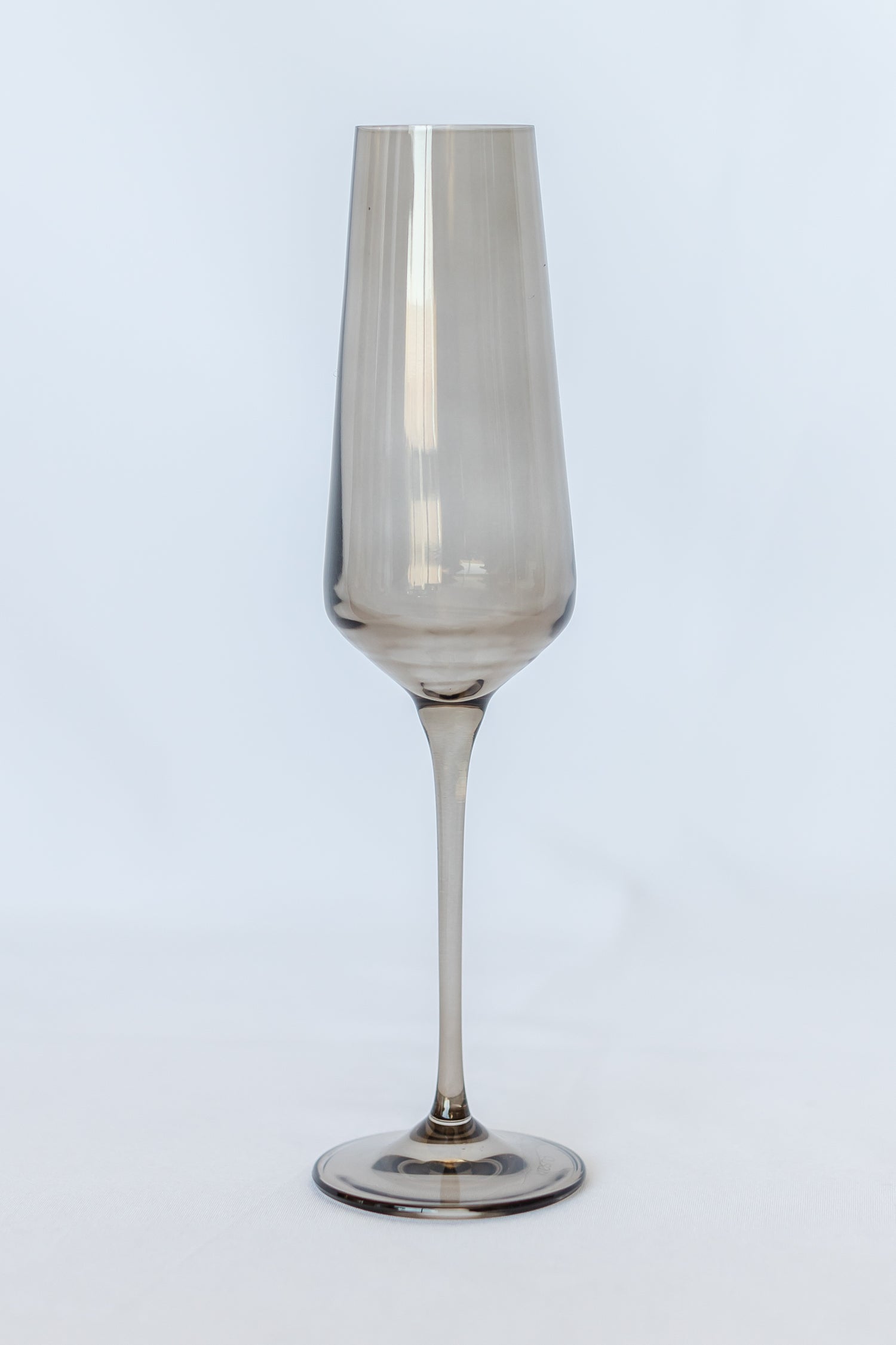 Estelle Colored Champagne Flute - Set of 2 {Gray Smoke}