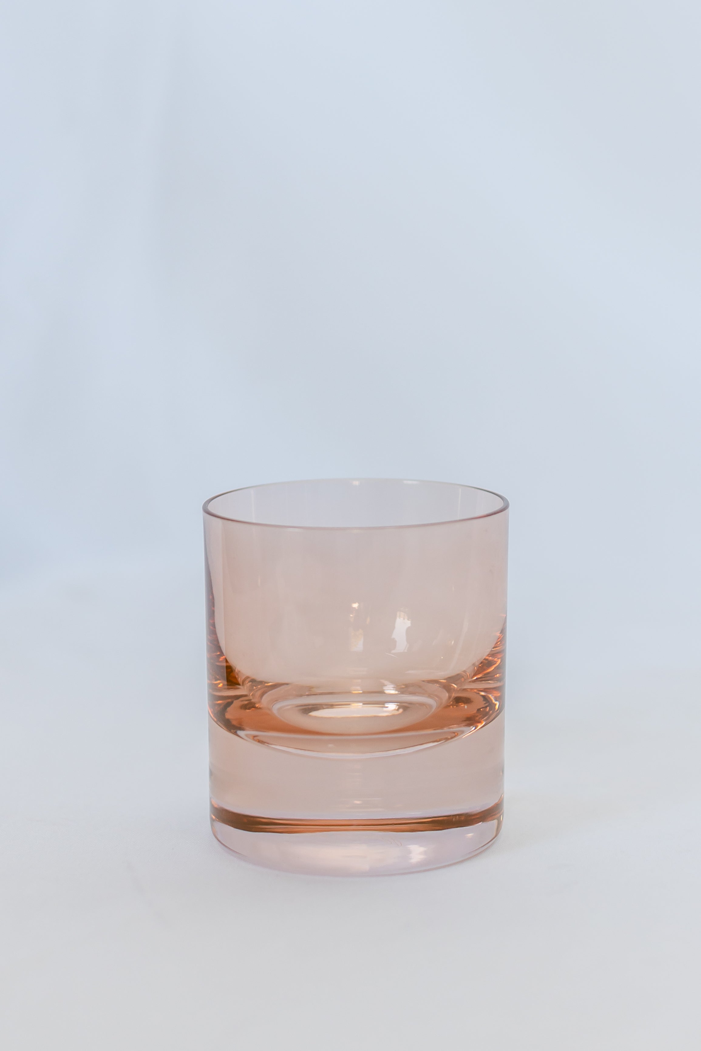 Estelle Colored Rocks Glass -  Set of 2 {Blush Pink}