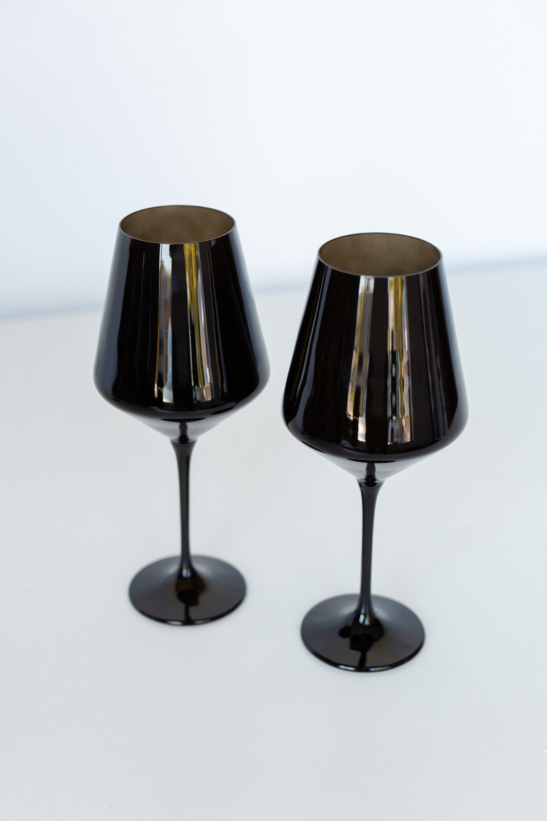 Estelle Colored Wine Stemware - Set of 2 {Black}
