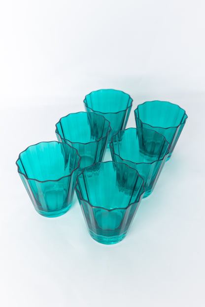 Estelle Colored Sunday Low Balls - Set of 6 {Emerald Green}