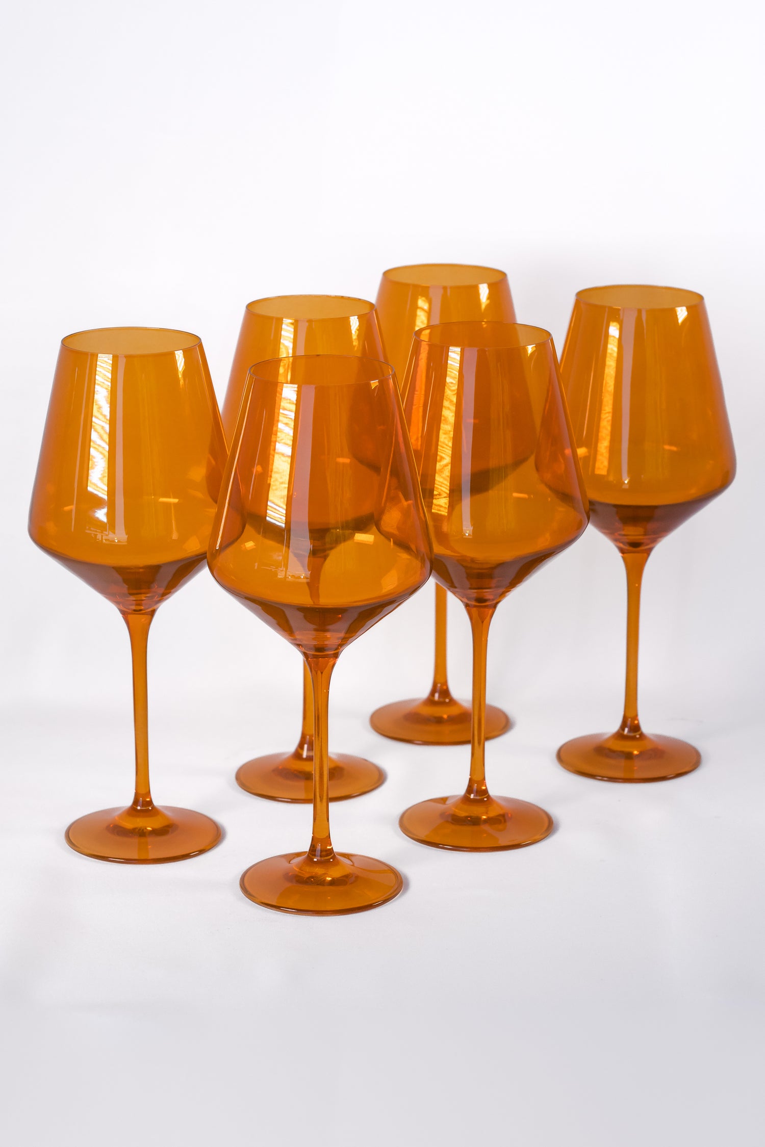 Estelle Colored Wine Stemware - Set of 6 {Butterscotch}