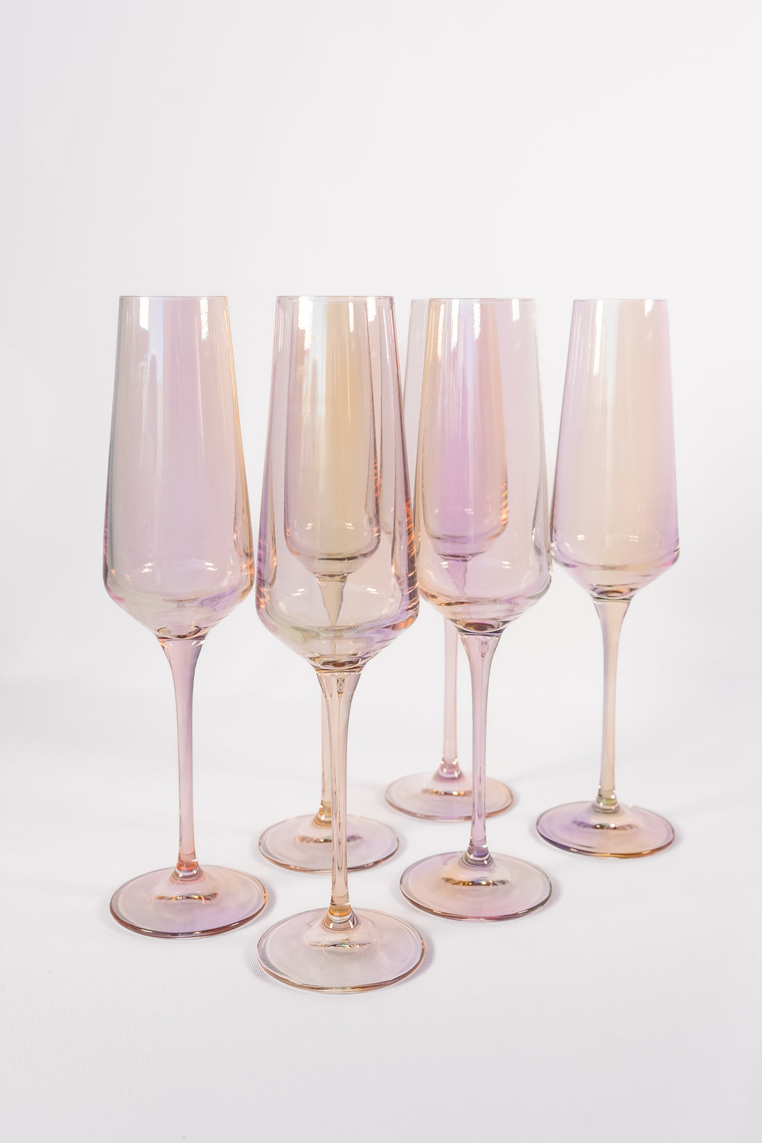 Estelle Colored Champagne Flute - Set of 6 {Iridescent}