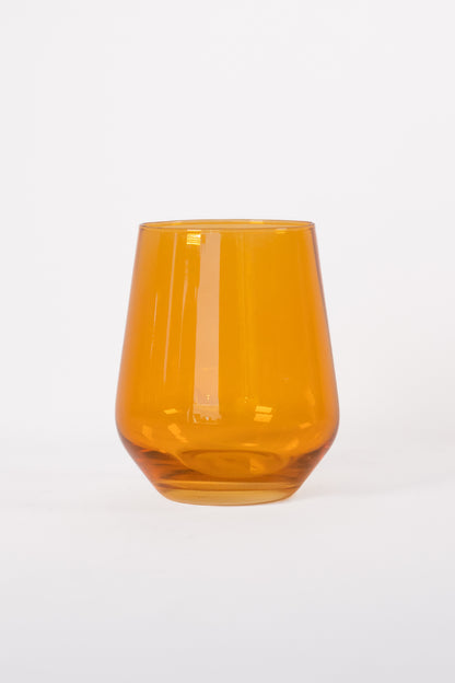 Estelle Colored Wine Stemless - Set of 6 {Butterscotch}