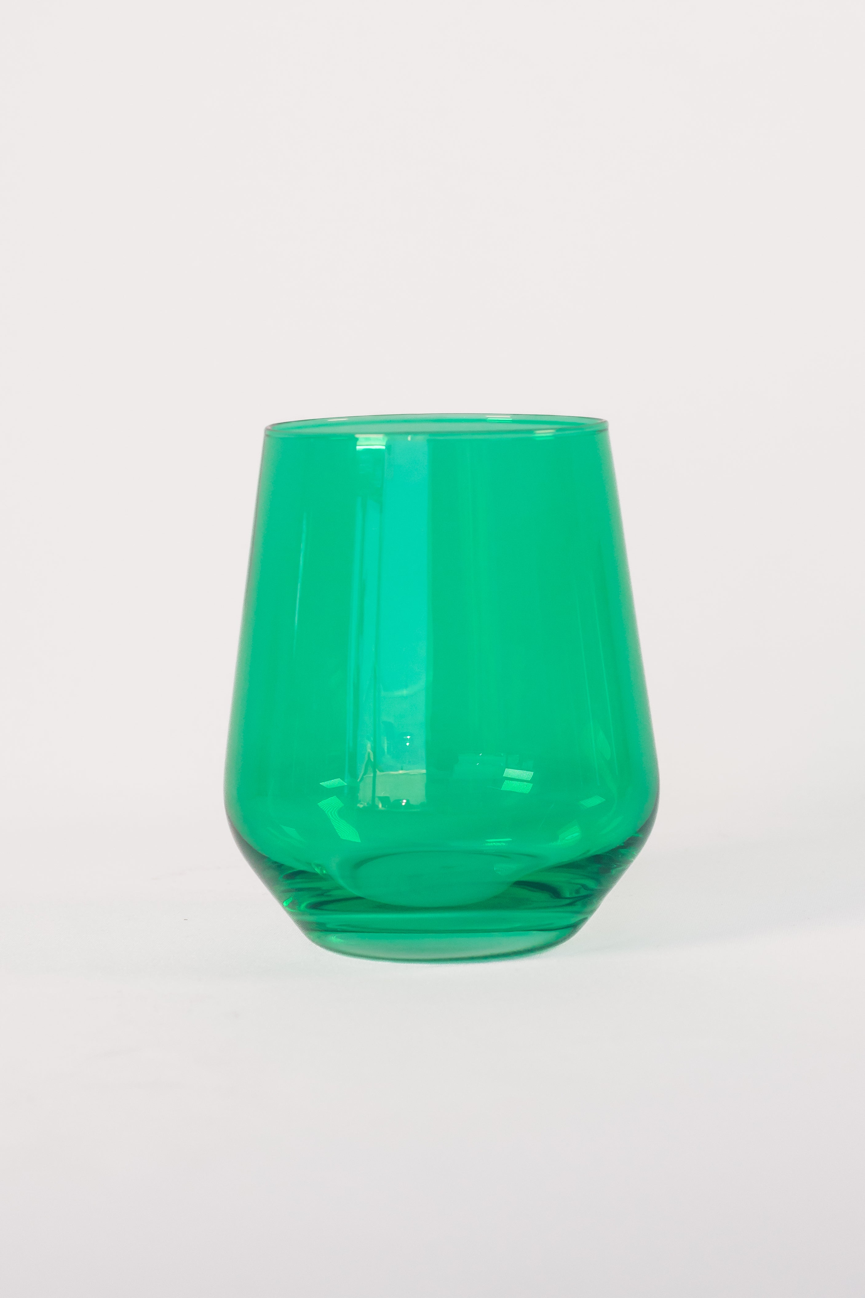Estelle Colored Wine Stemless - Set of 6 {Kelly Green}