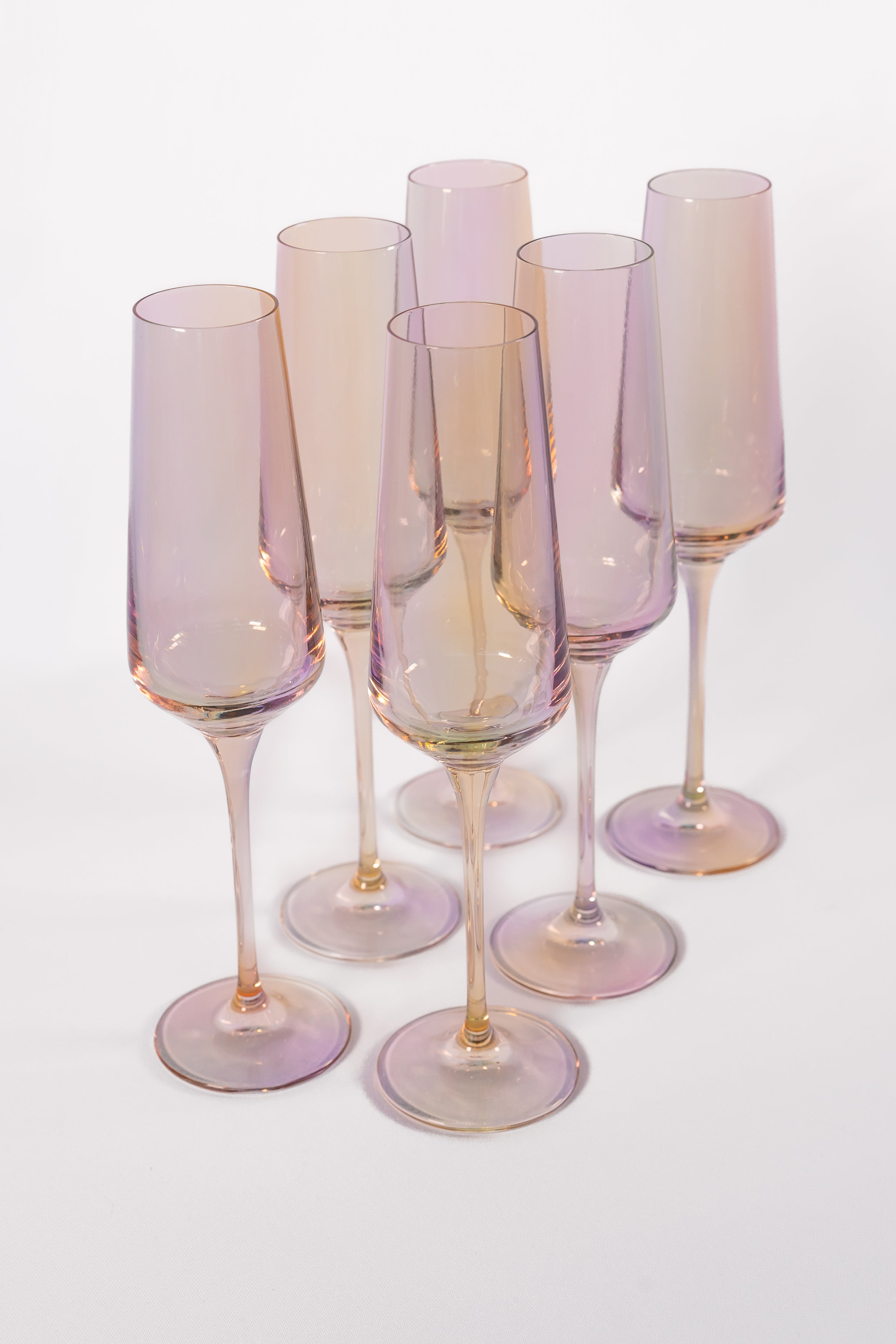 Estelle Colored Champagne Flute Set Of 6 Iridescent Estelle   Products Nov 2022 9 