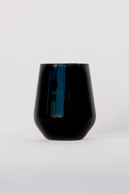 Estelle Colored Wine Stemless - Set of 6 {Black}