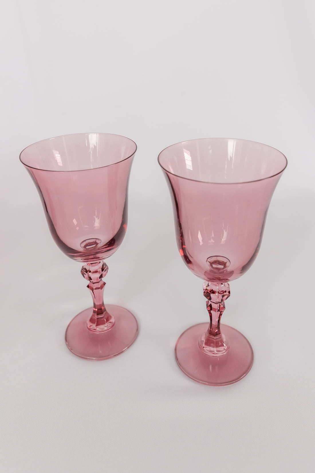 Estelle Colored Regal Goblet - Set of 2 {Rose}