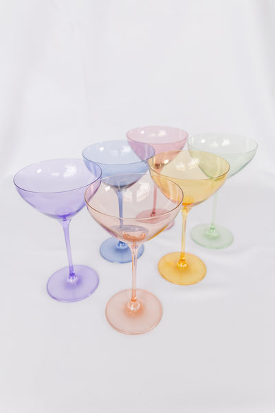 Noir Martini Glasses Mixed Set of 6 #34483