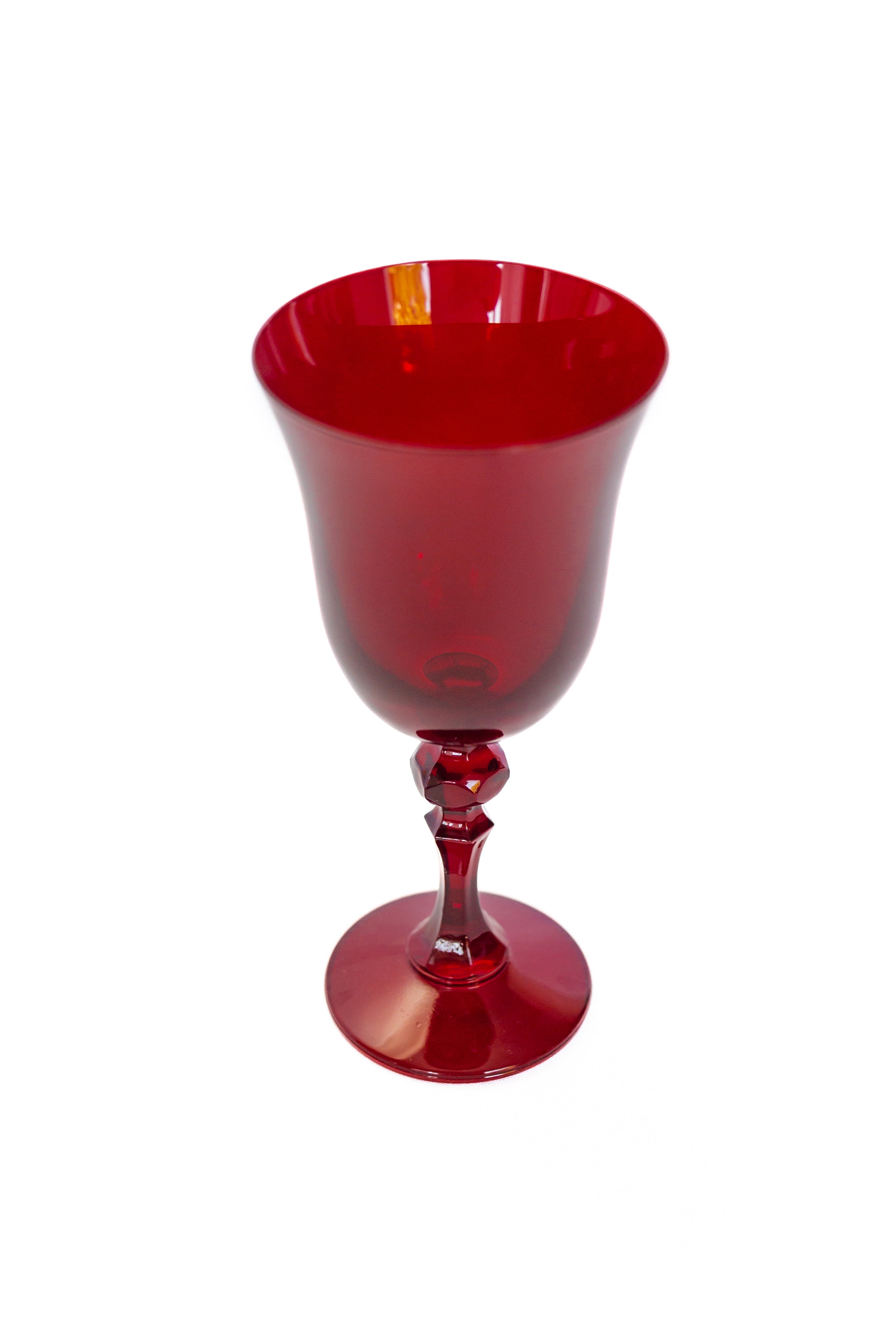 Red goblets deals glassware