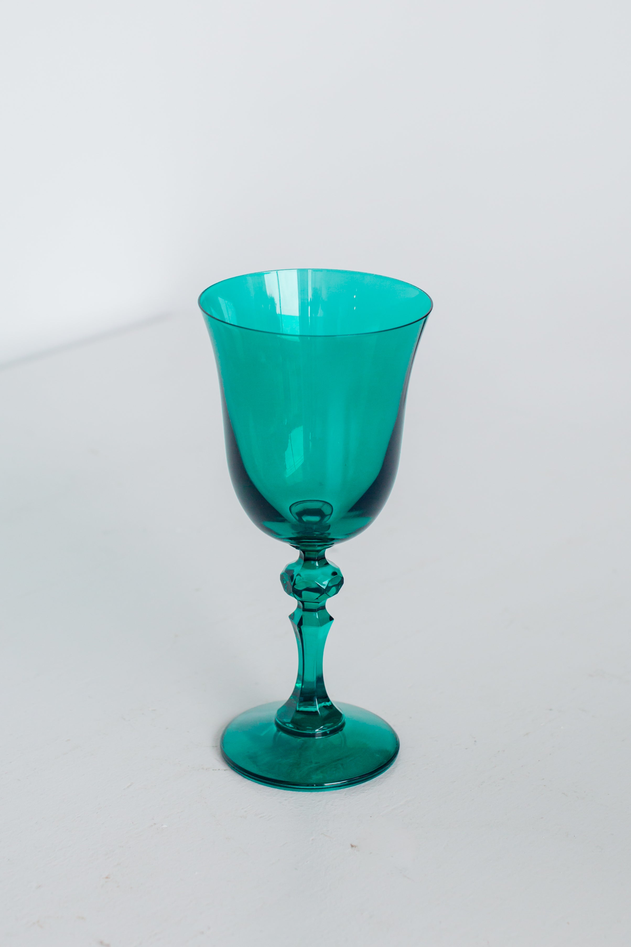 Estelle Colored Regal Goblet - Set of 2 {Emerald Green}