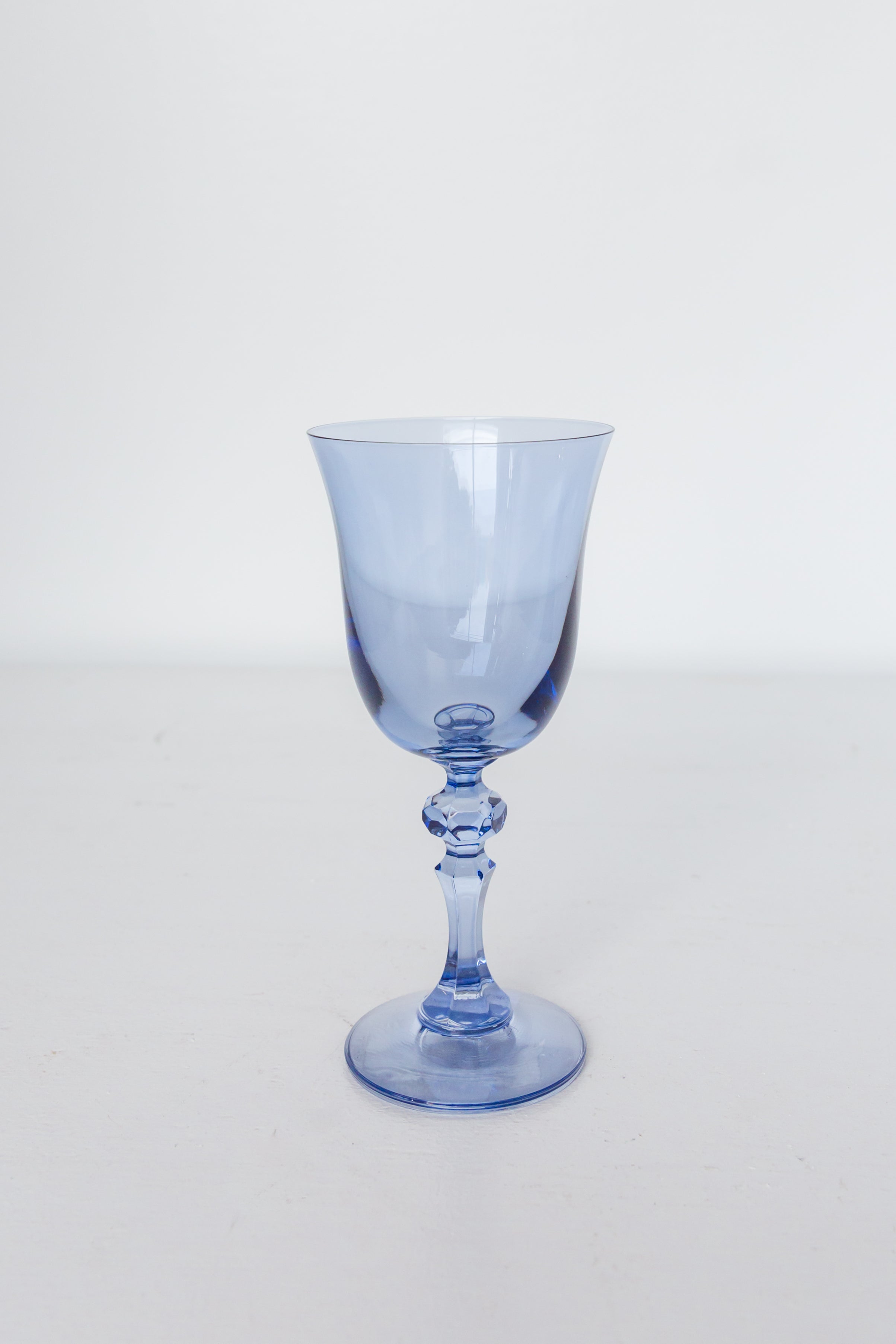 Deep high quality Blue Goblets Glass Set of 6